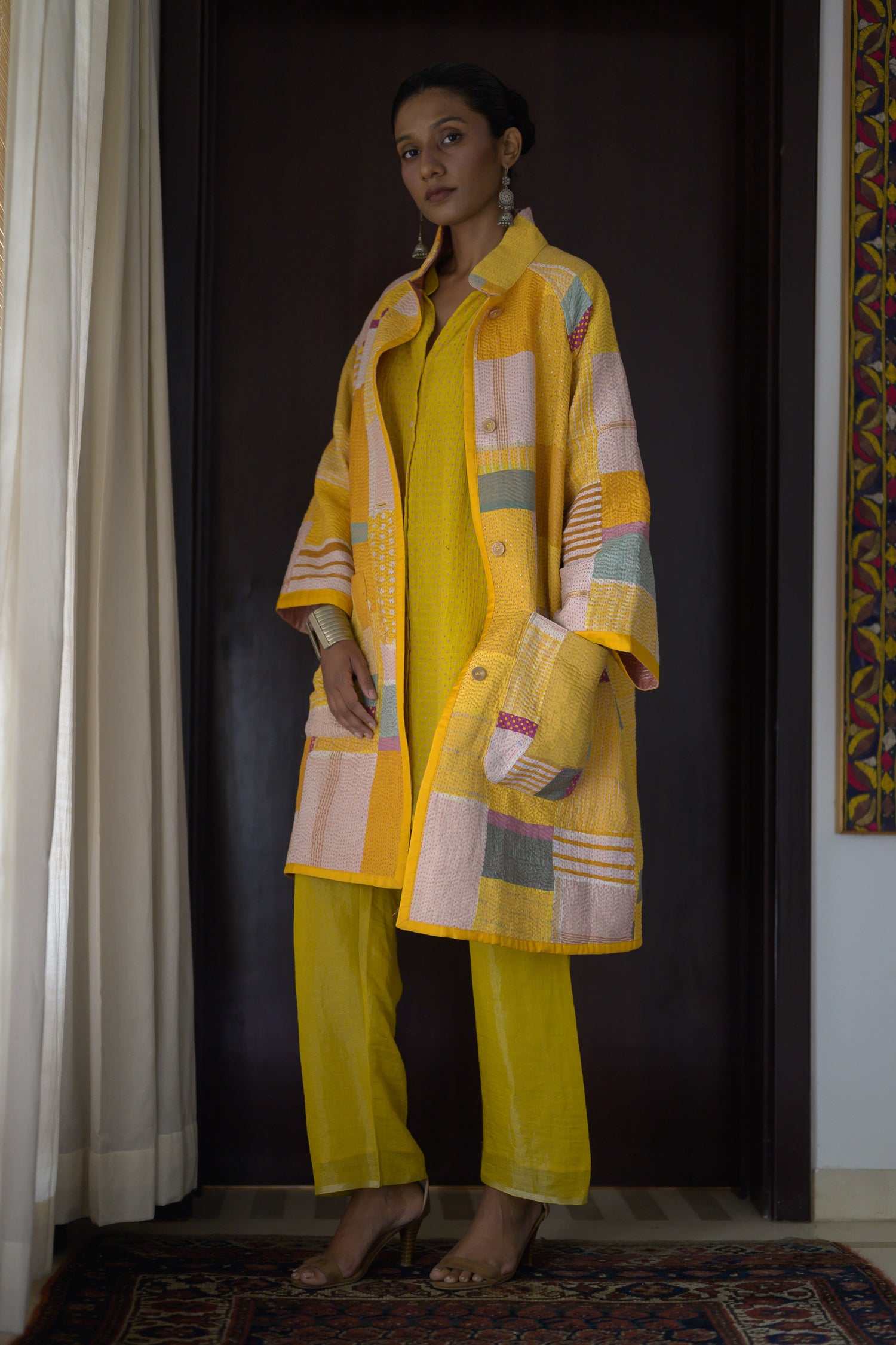 Kabira Jacket | Onion Pink & Yellow