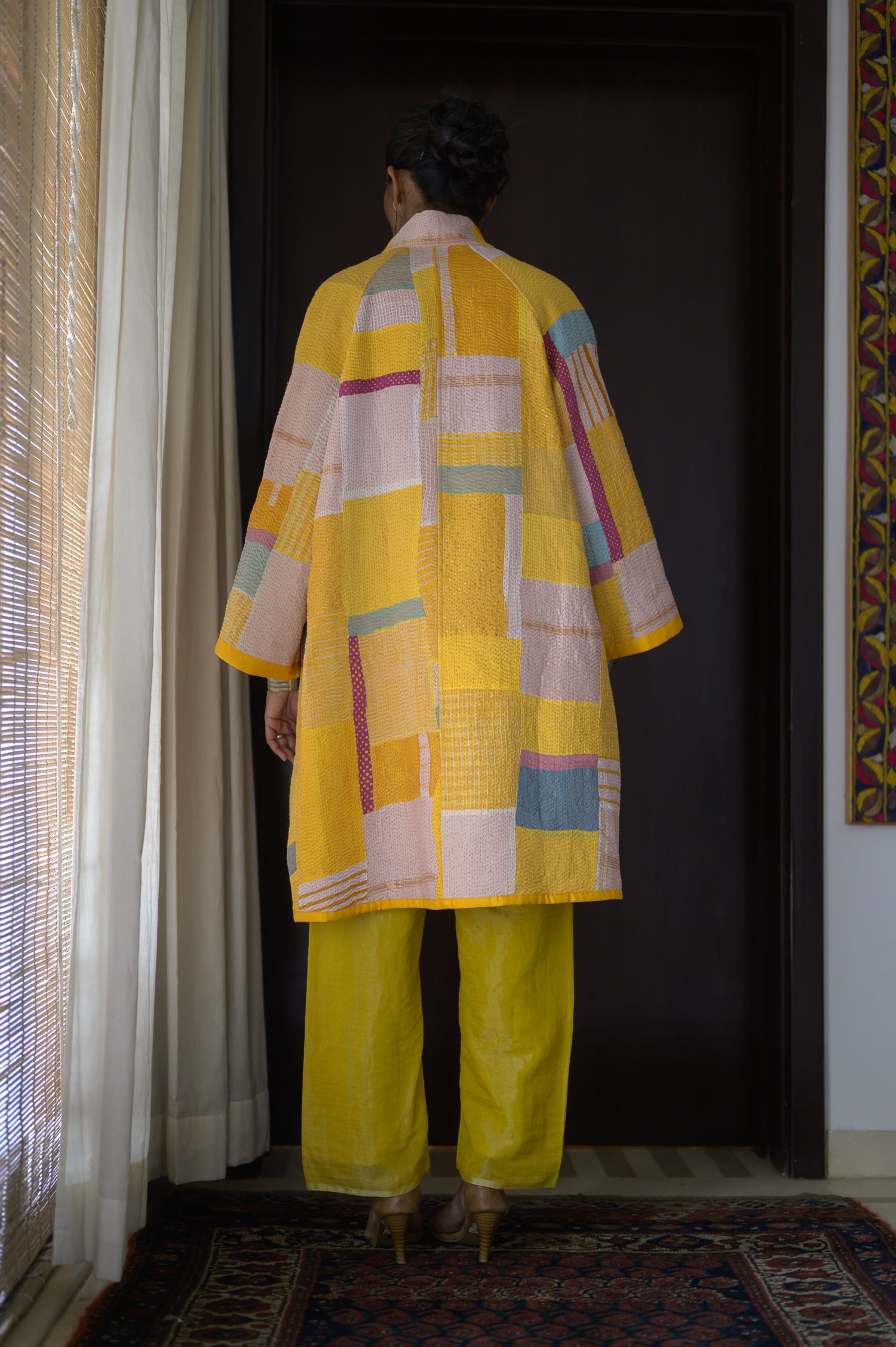 Kabira Jacket | Onion Pink & Yellow