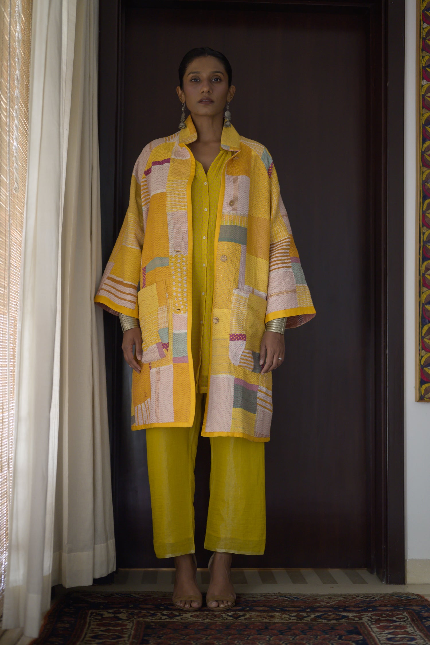 Kabira Jacket | Onion Pink & Yellow