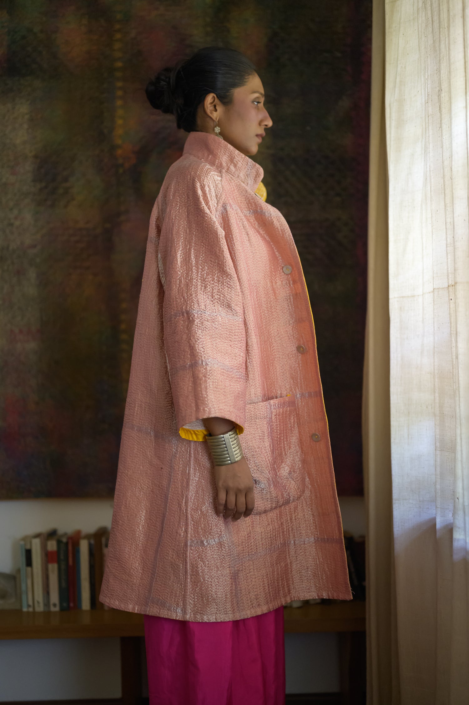 Kabira Jacket | Onion Pink & Yellow