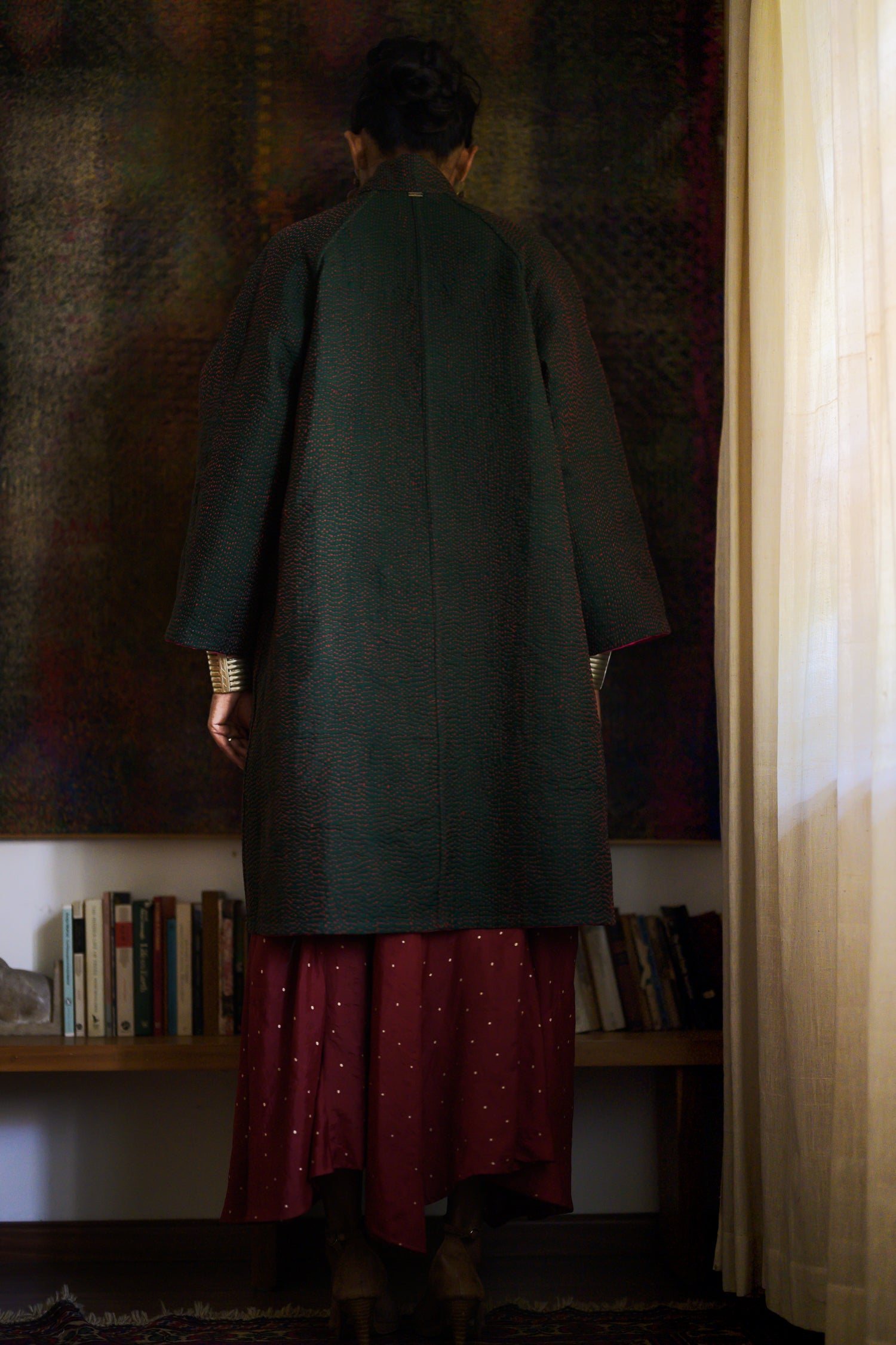 Kabira Jacket | Pink & Emerald