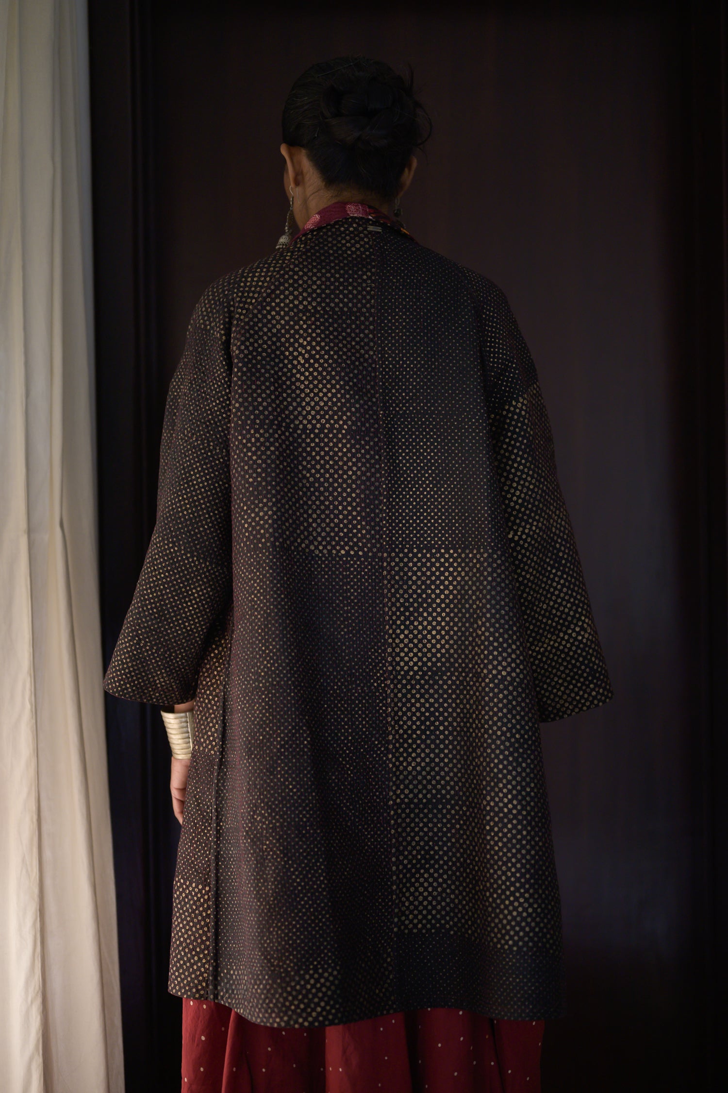 Kabira Jacket | Madder & Black