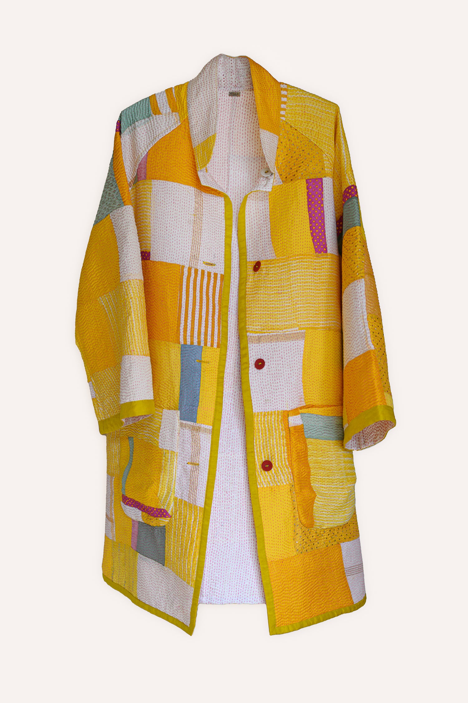 Kabira Jacket | Yellow & Natural White