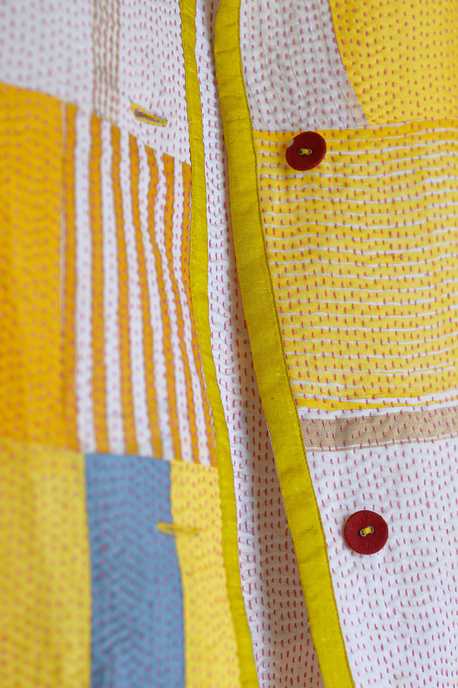 Kabira Jacket | Yellow & Natural White