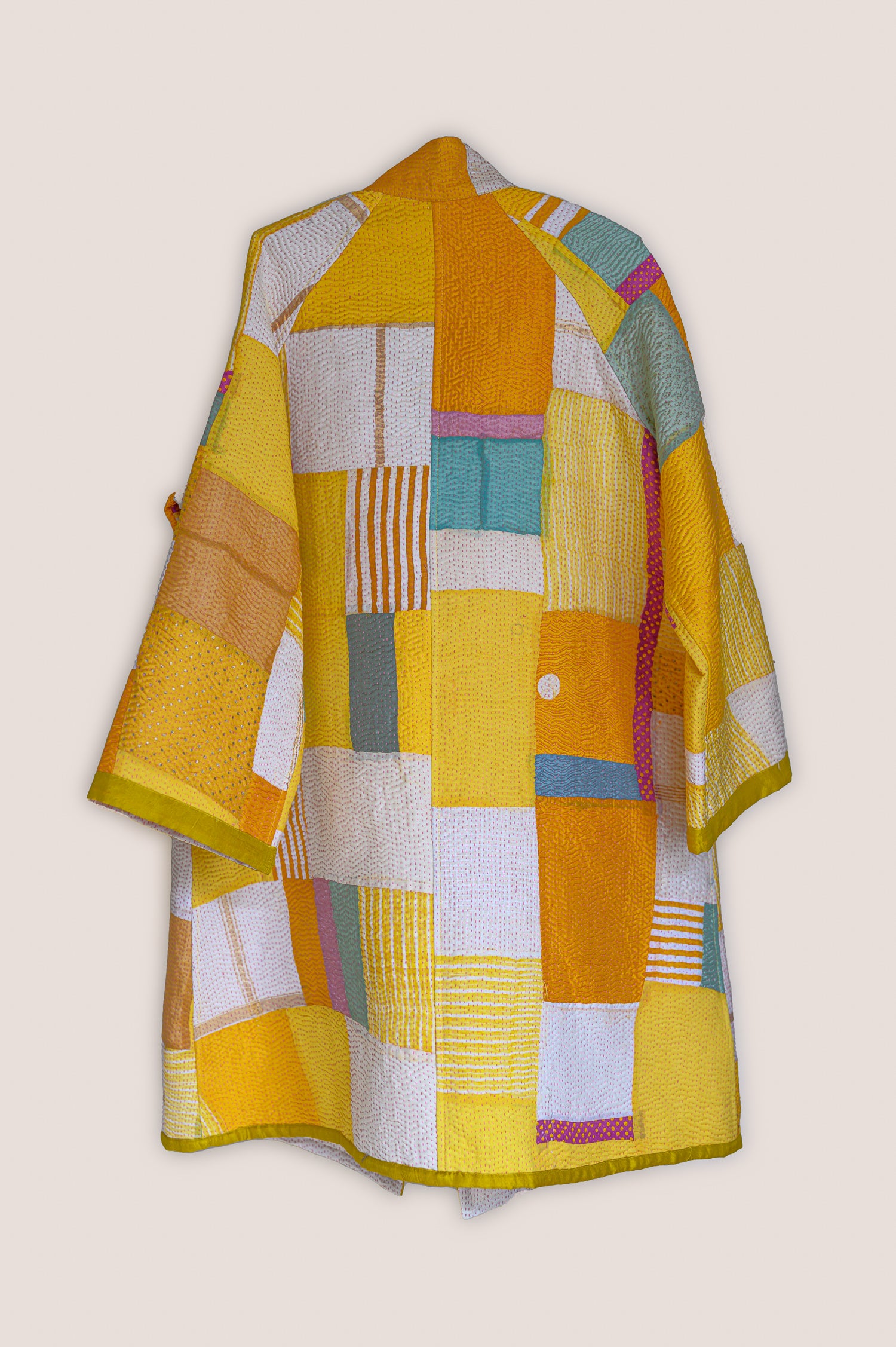 Kabira Jacket | Yellow & Natural White