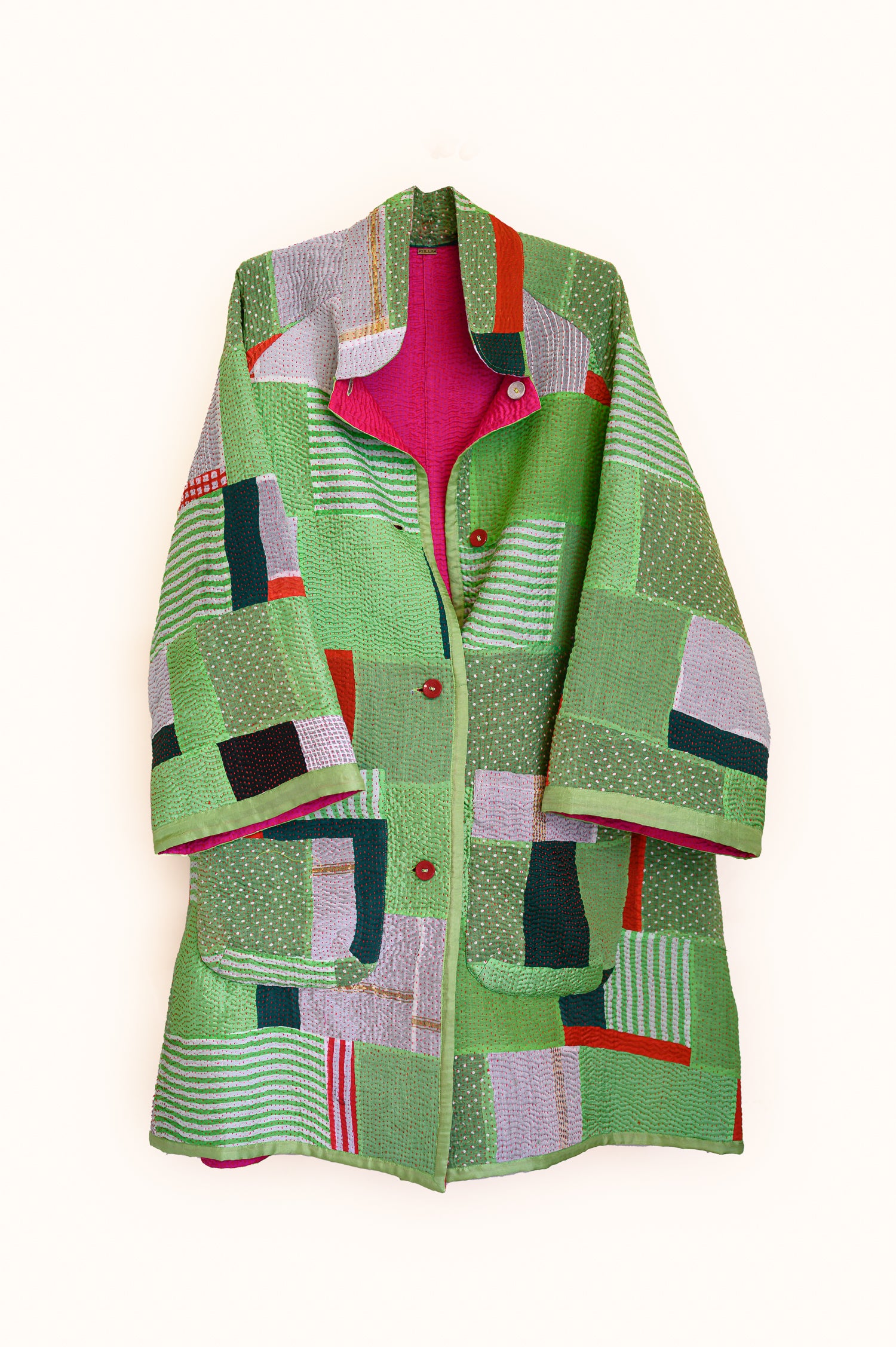 Kabira Jacket | Neon Green & Hot Pink