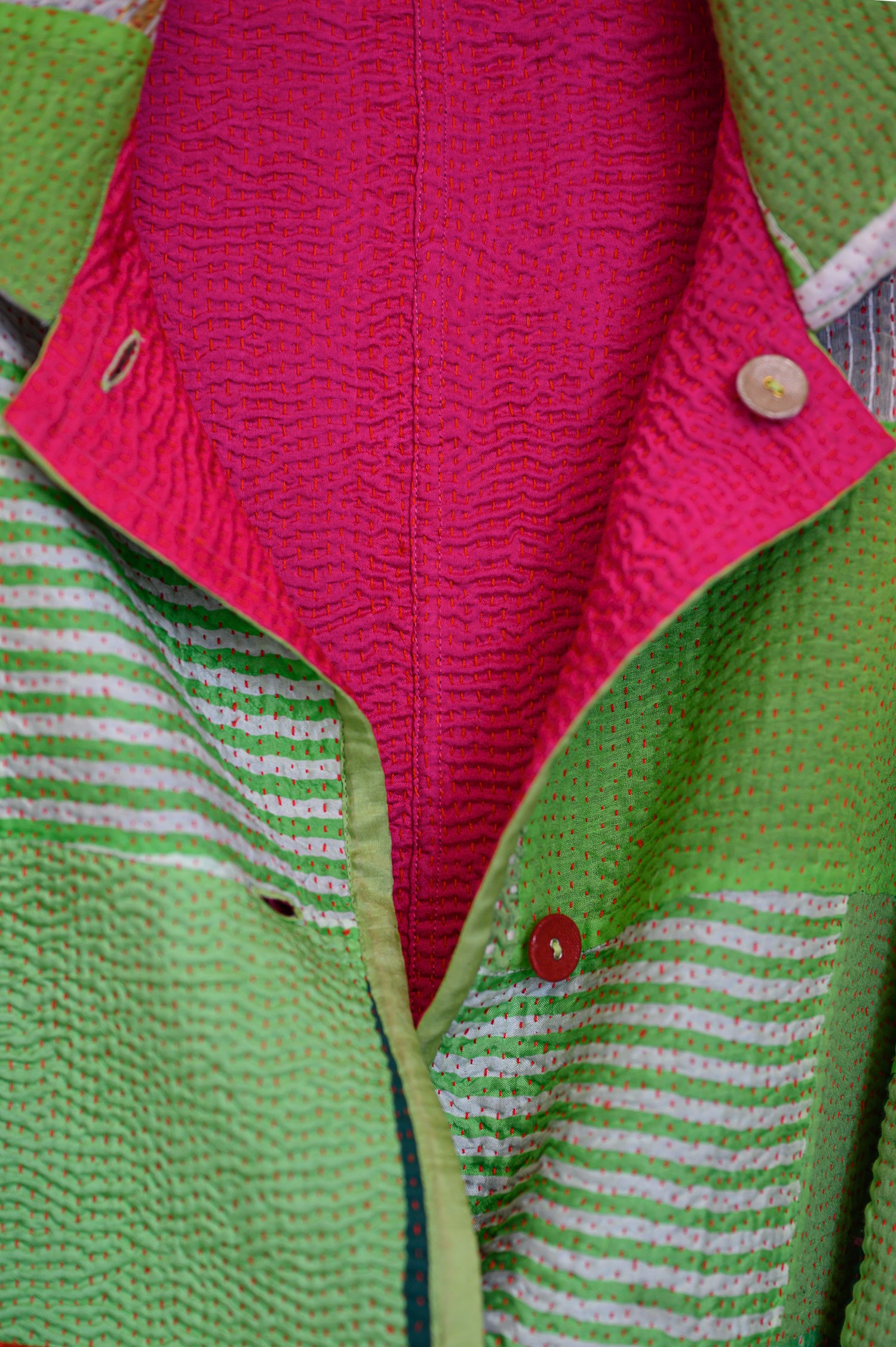 Kabira Jacket | Neon Green & Hot Pink