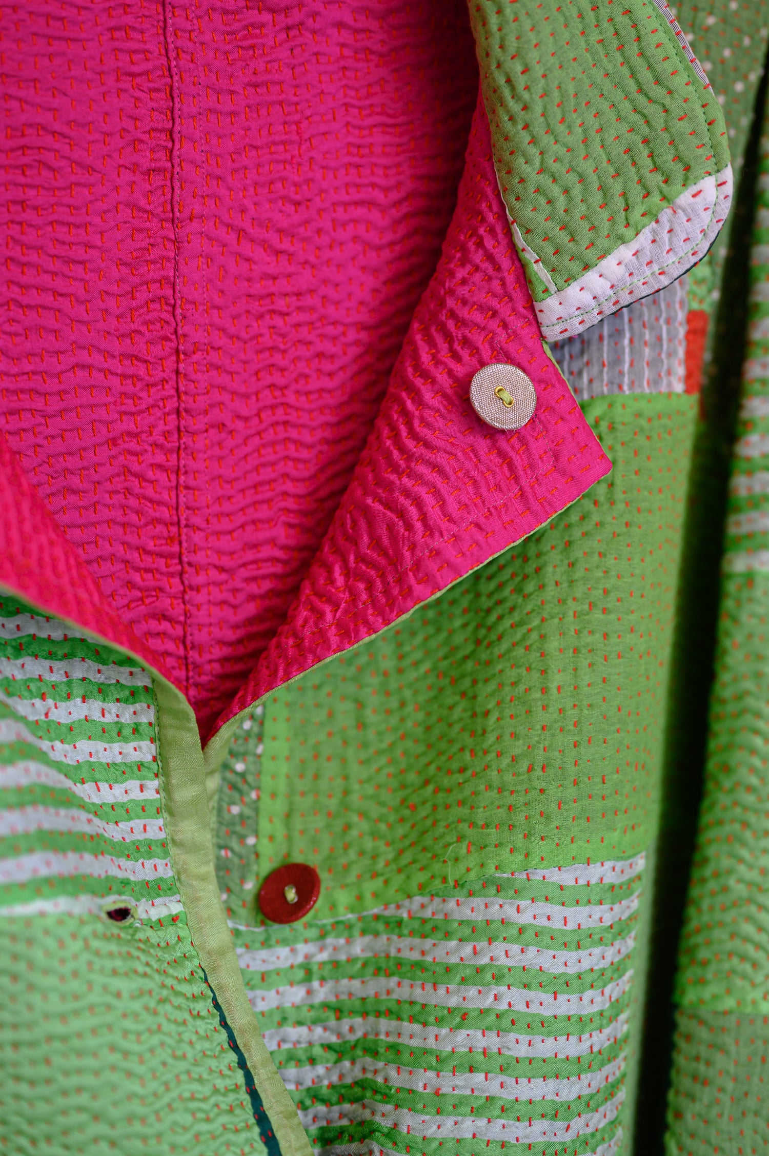 Kabira Jacket | Neon Green & Hot Pink