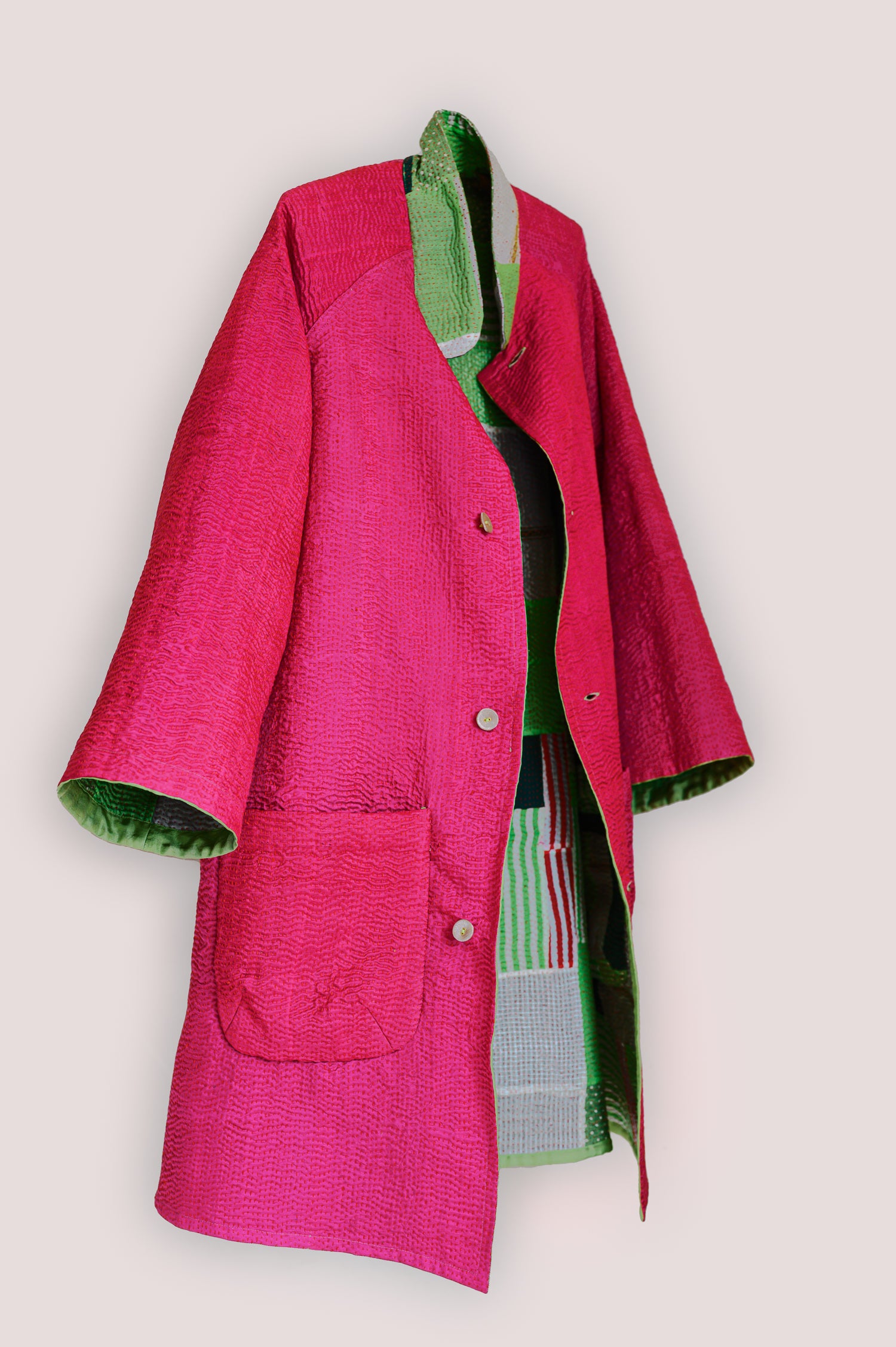 Kabira Jacket | Neon Green & Hot Pink