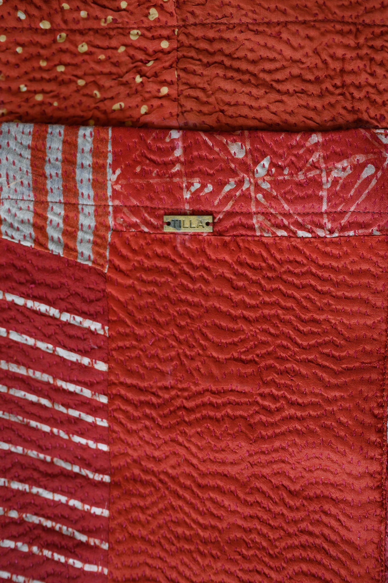 Recycled Tote Bag | Vermilion