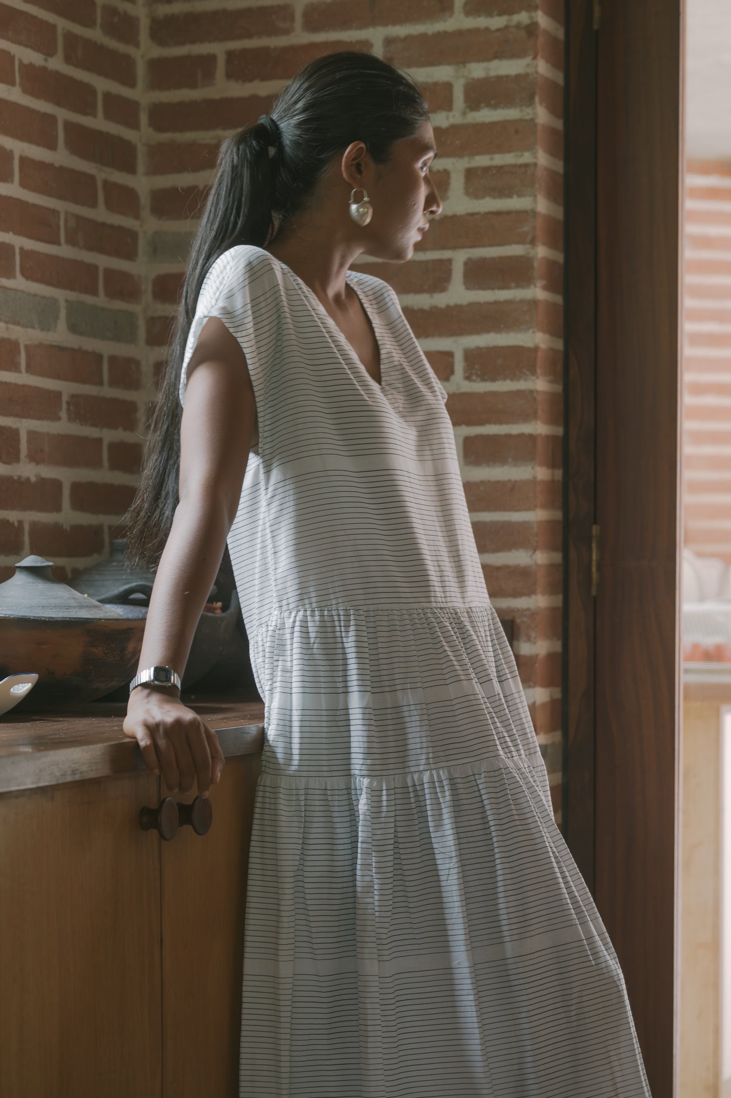 Anne Dress | Pinstripes
