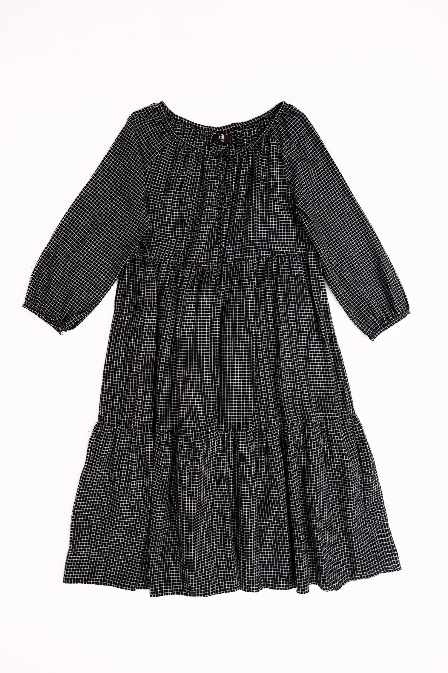 Peasant Dress | Checks