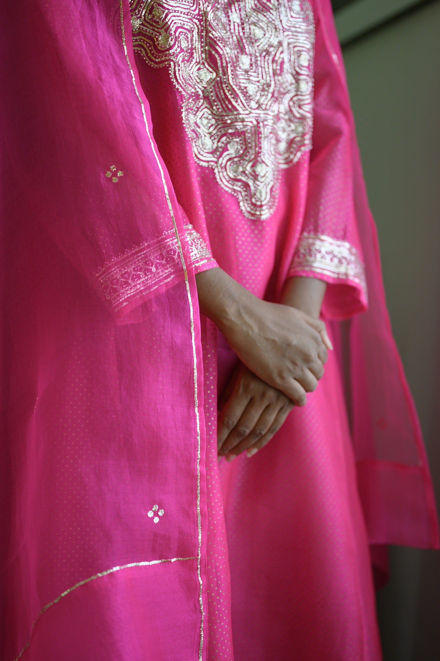 Behruni Kurta | Hot Pink