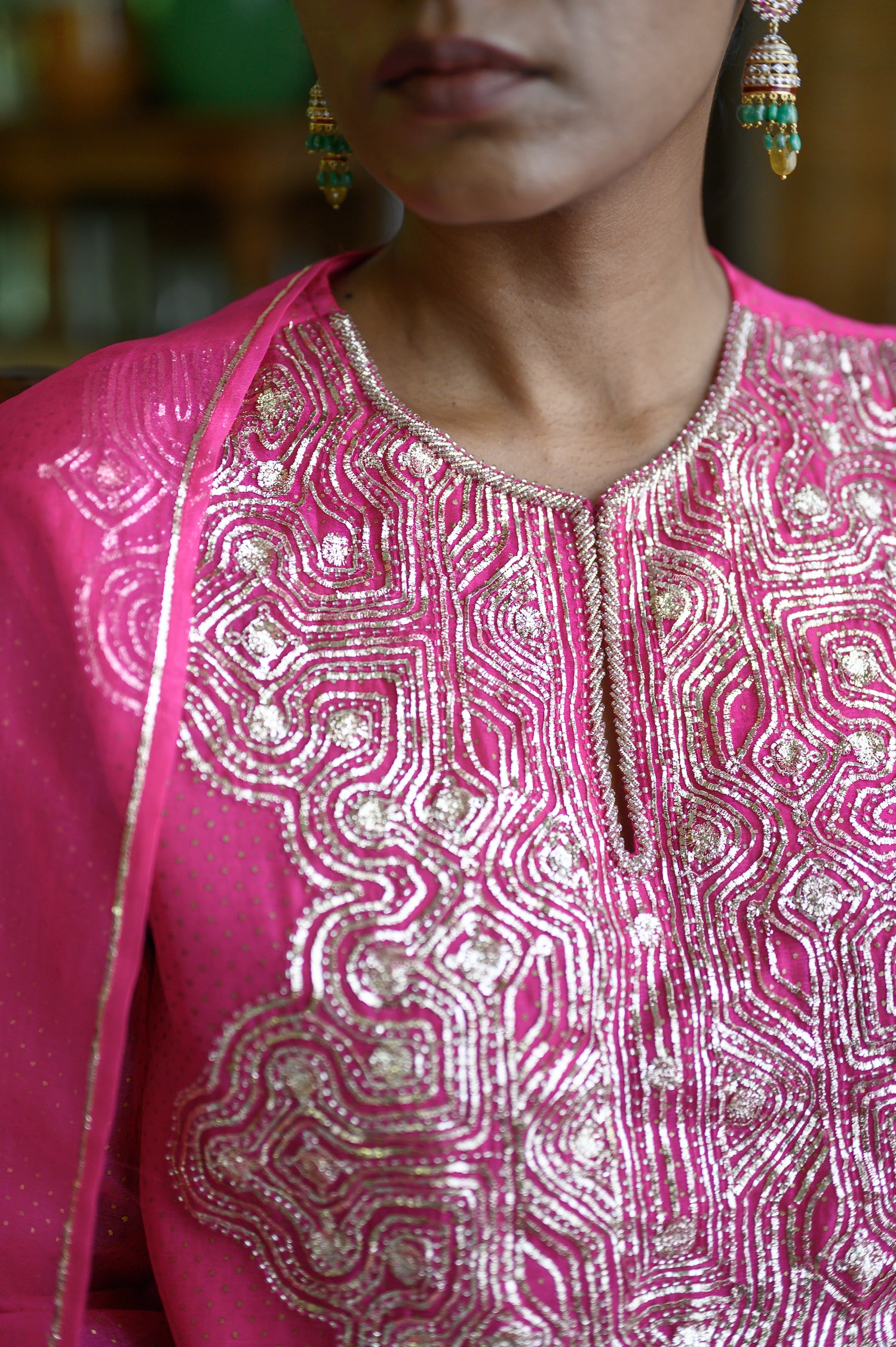 Behruni Kurta | Hot Pink