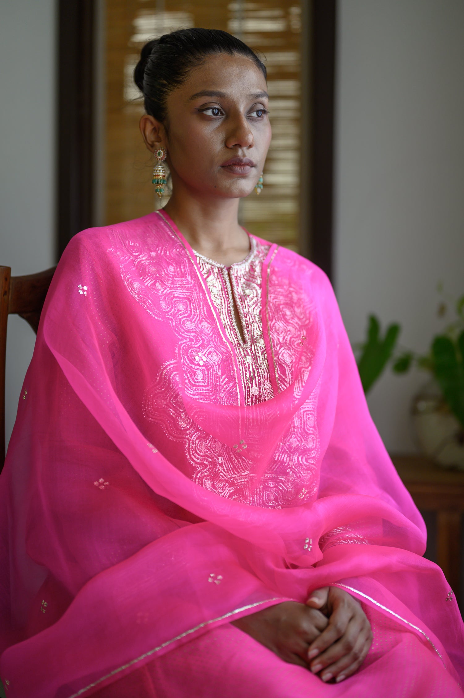 Behruni Kurta | Hot Pink