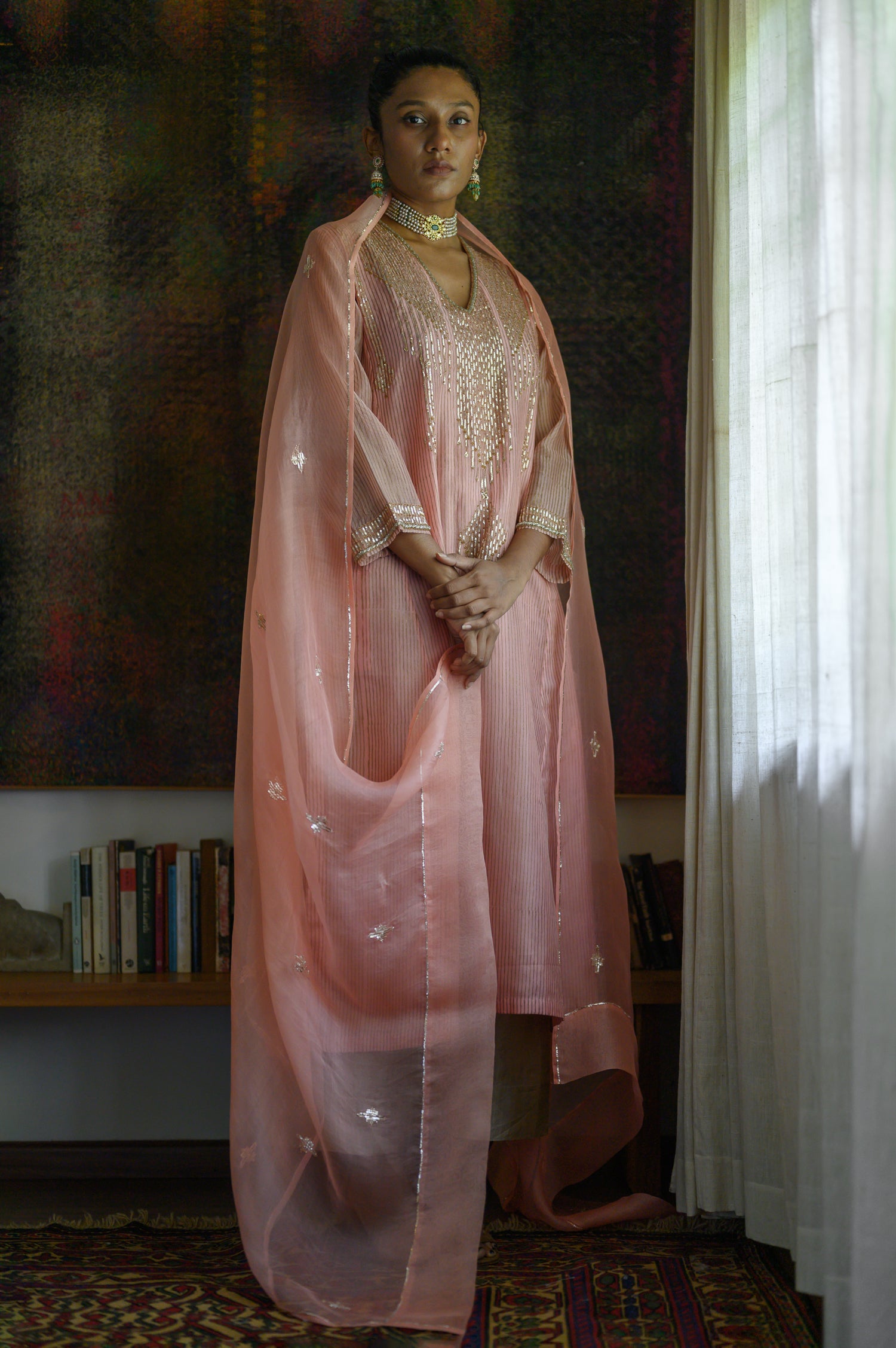 Deco Kurta | Tea Rose