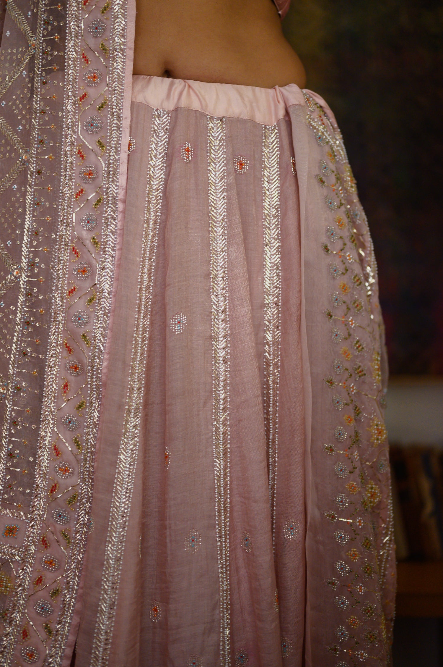 Patan Lehenga Set | Onion Pink