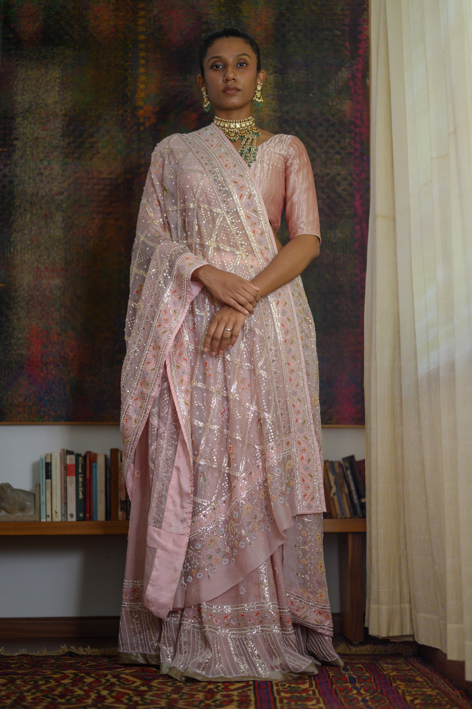 Patan Lehenga Set | Onion Pink