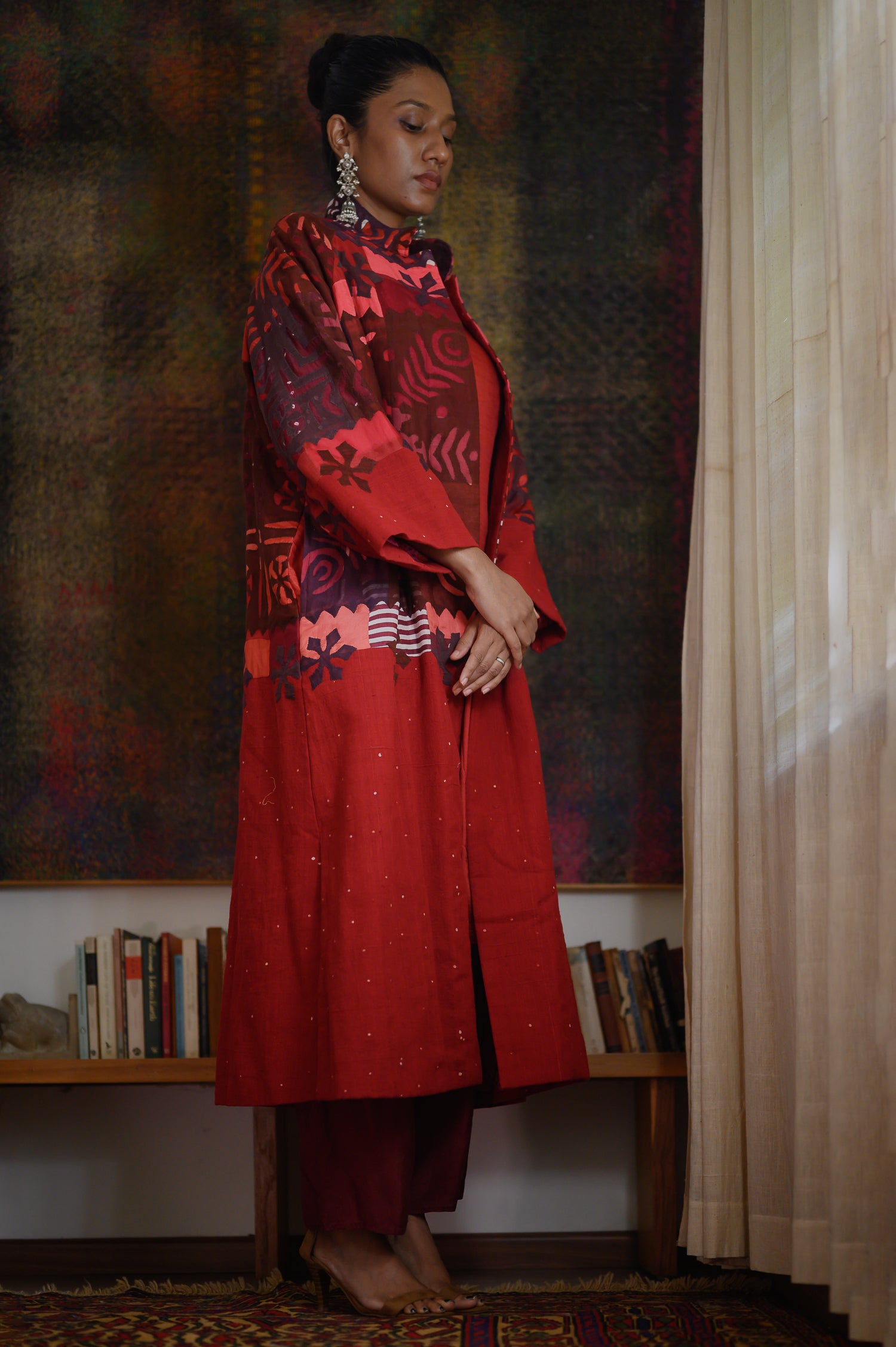 Sufiyan Long Jacket | Madder