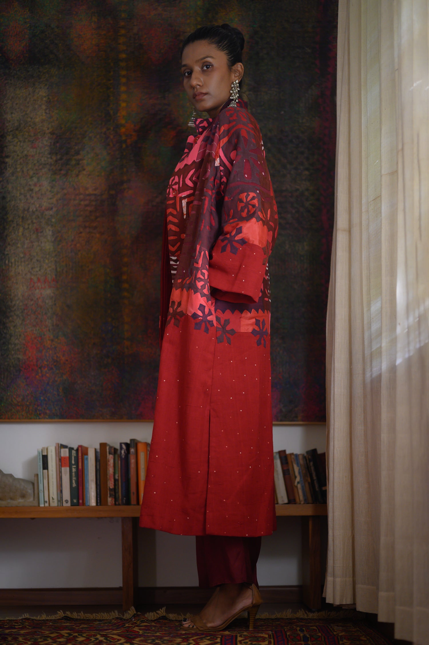 Sufiyan Long Jacket | Madder