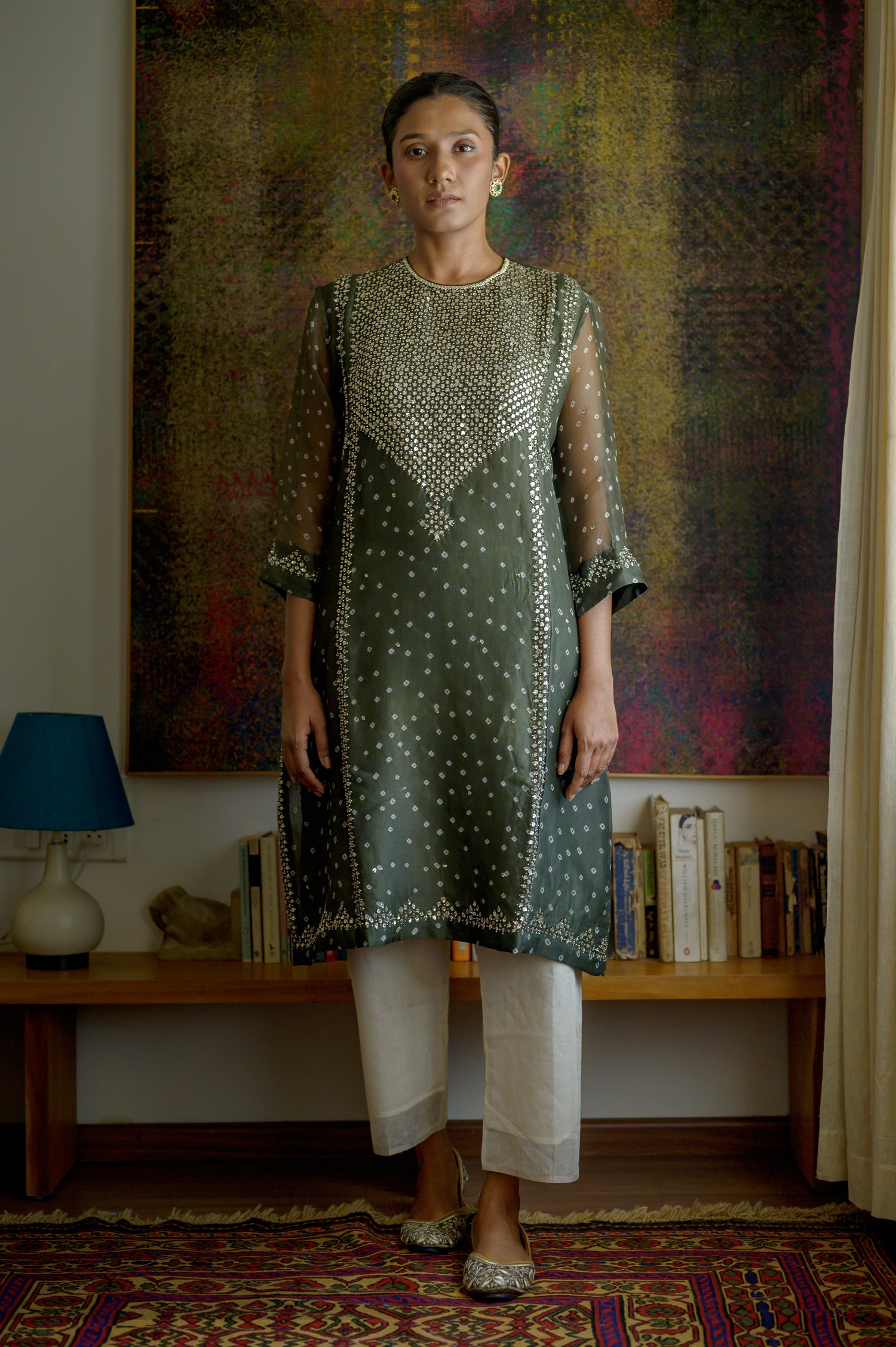 Neelam Kurta | Bandhani