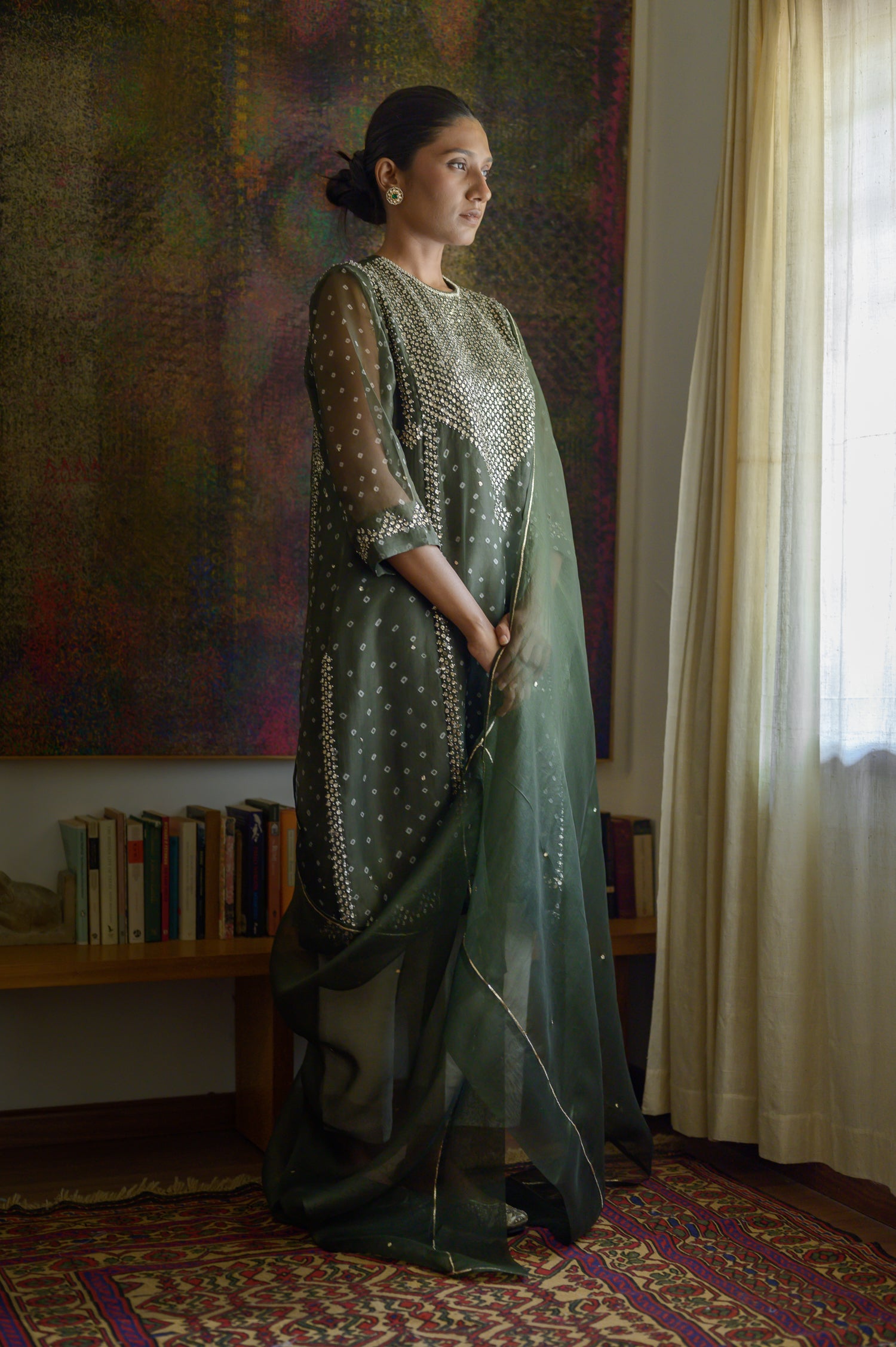 Neelam Kurta | Bandhani