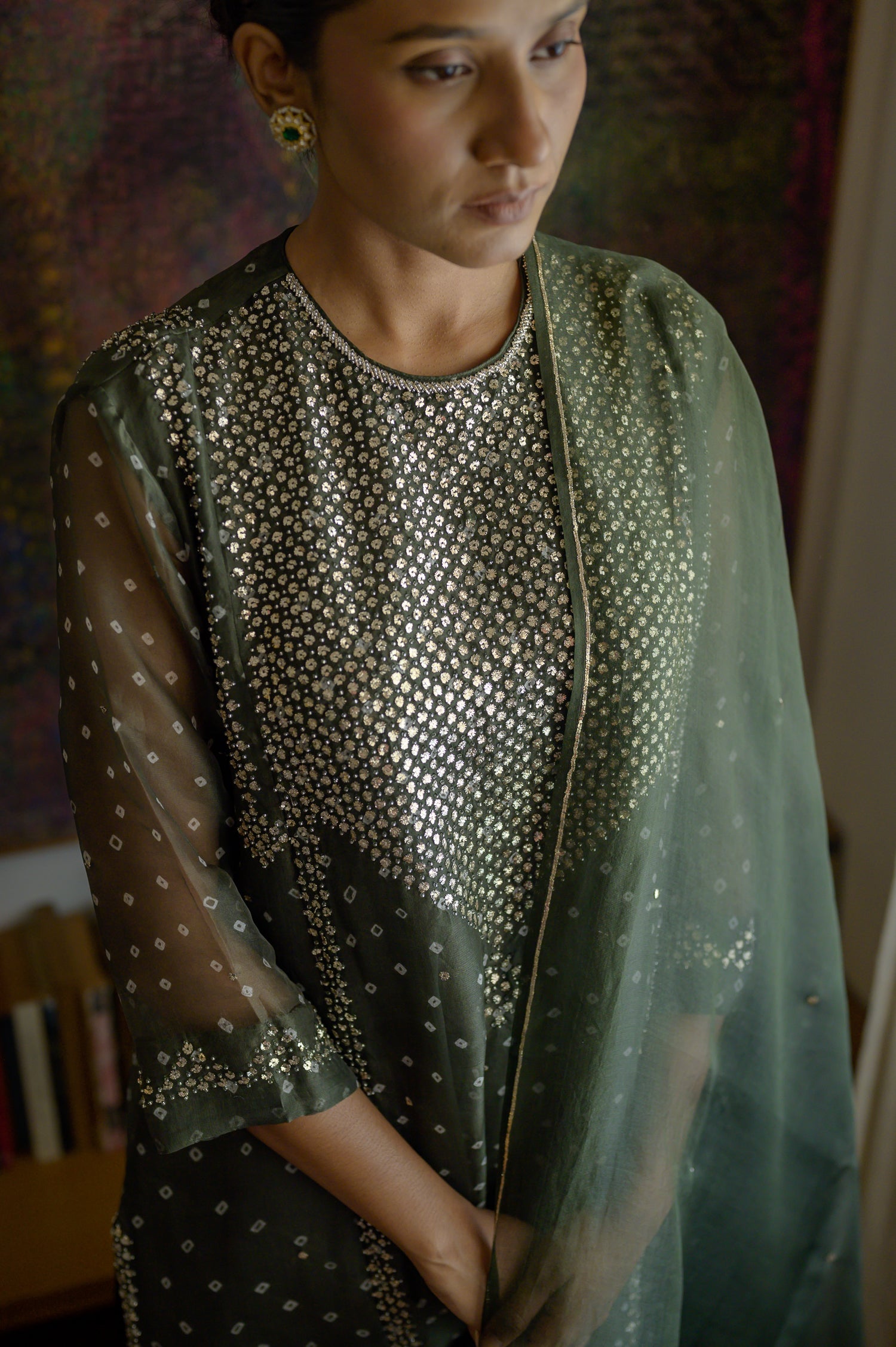 Neelam Kurta | Bandhani