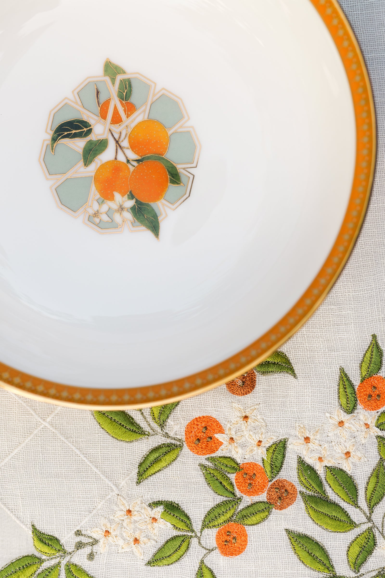 Tangerine Serving Bowl 8"