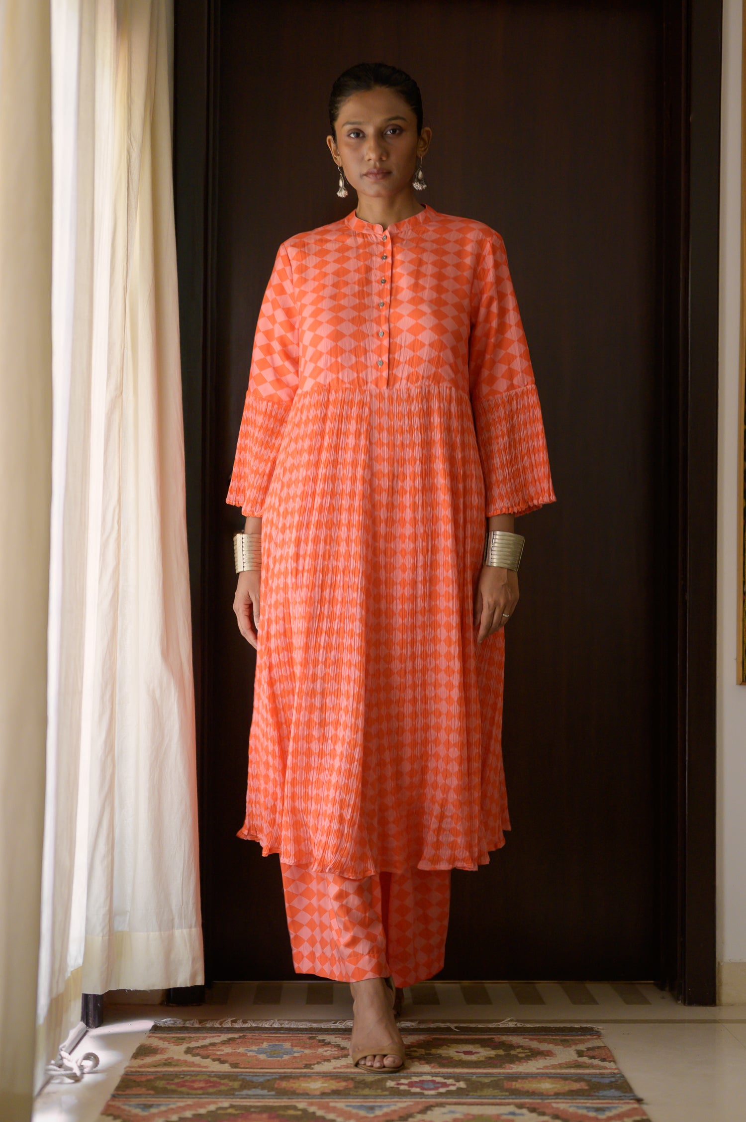 Layla Kurta | Small Diamonds