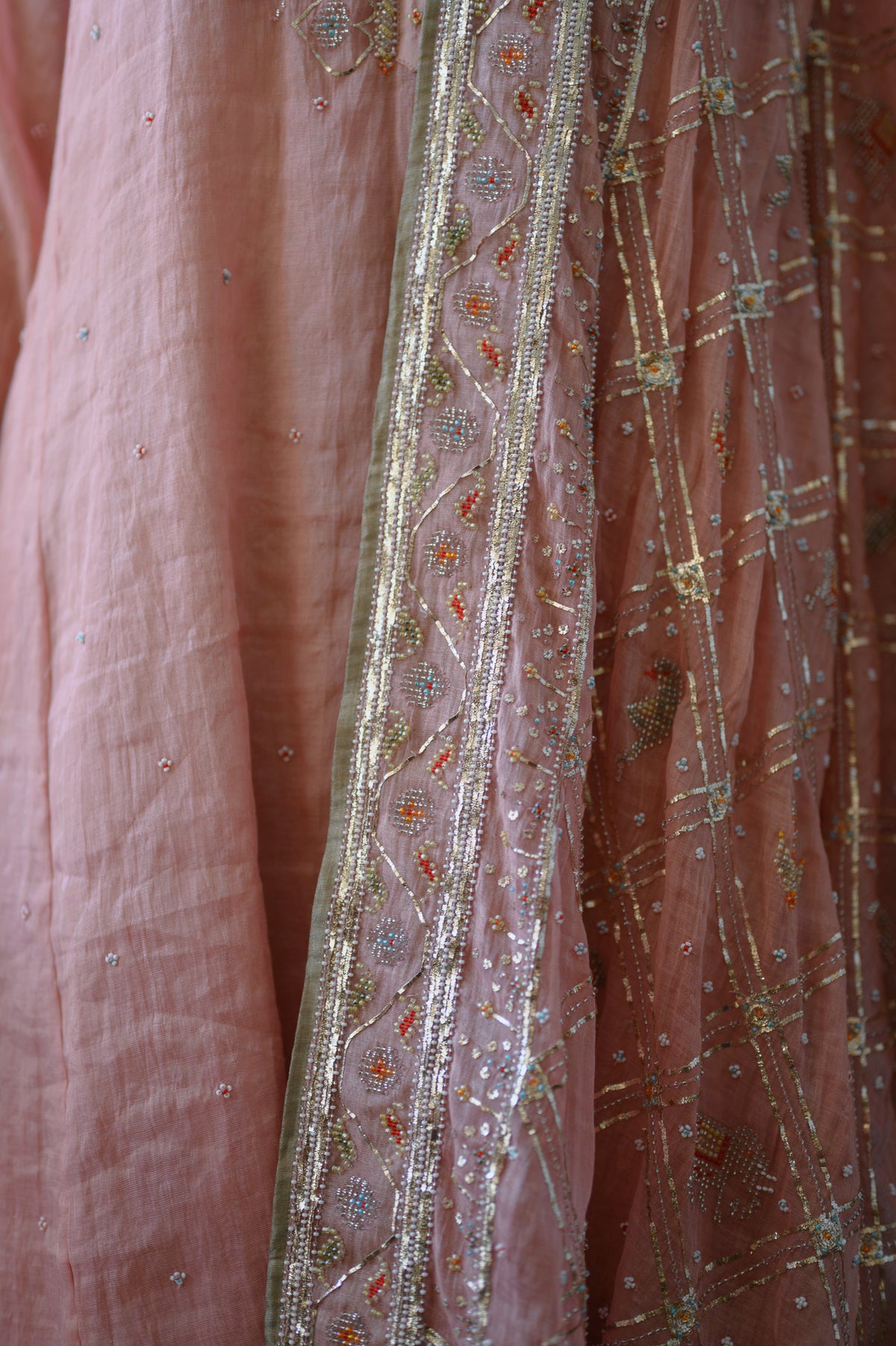 Patan Lehenga & Kurta Set | Onion Pink