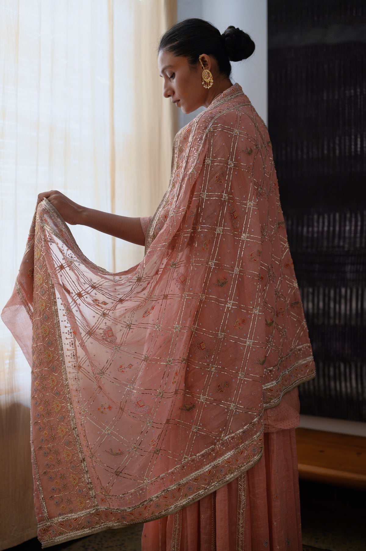Patan Lehenga & Kurta Set | Onion Pink