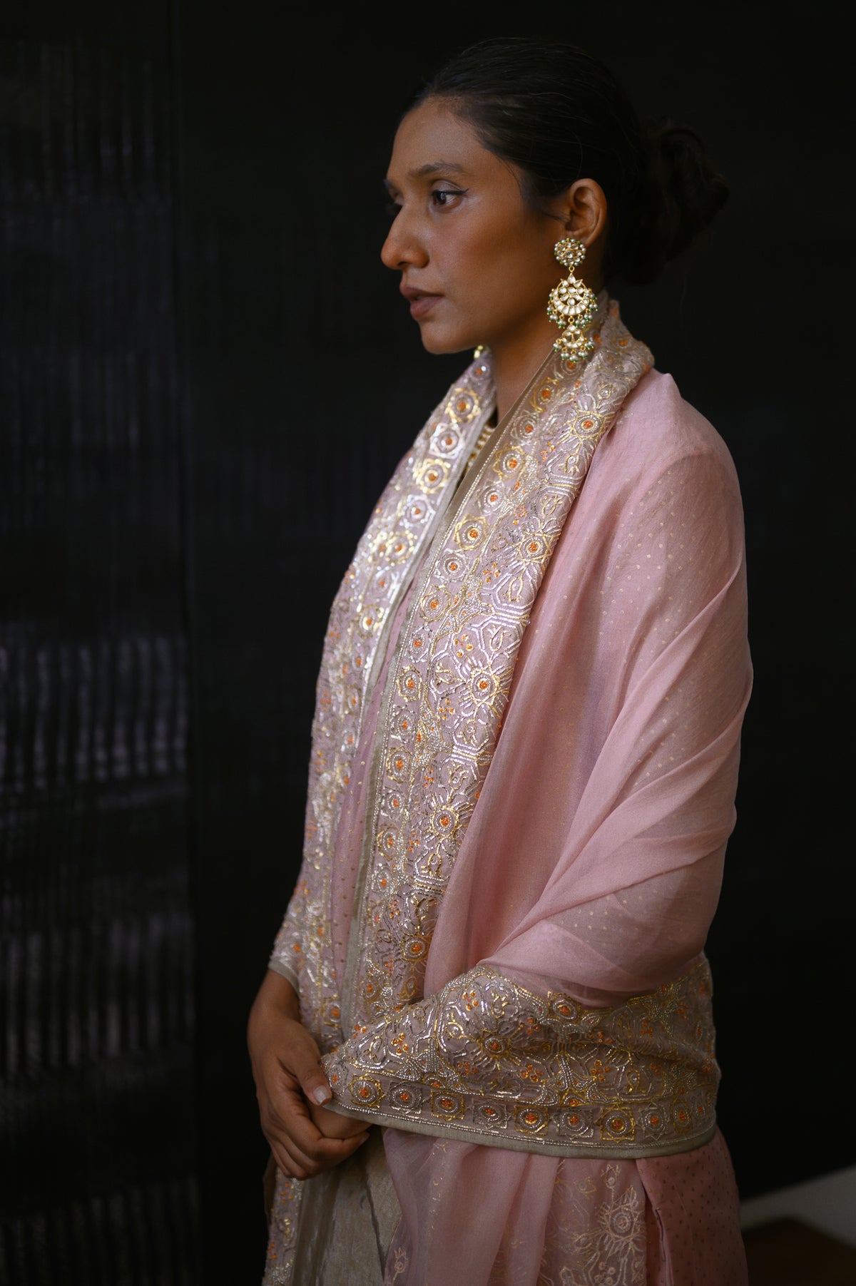 Charbagh Sharara Set | Onion Pink
