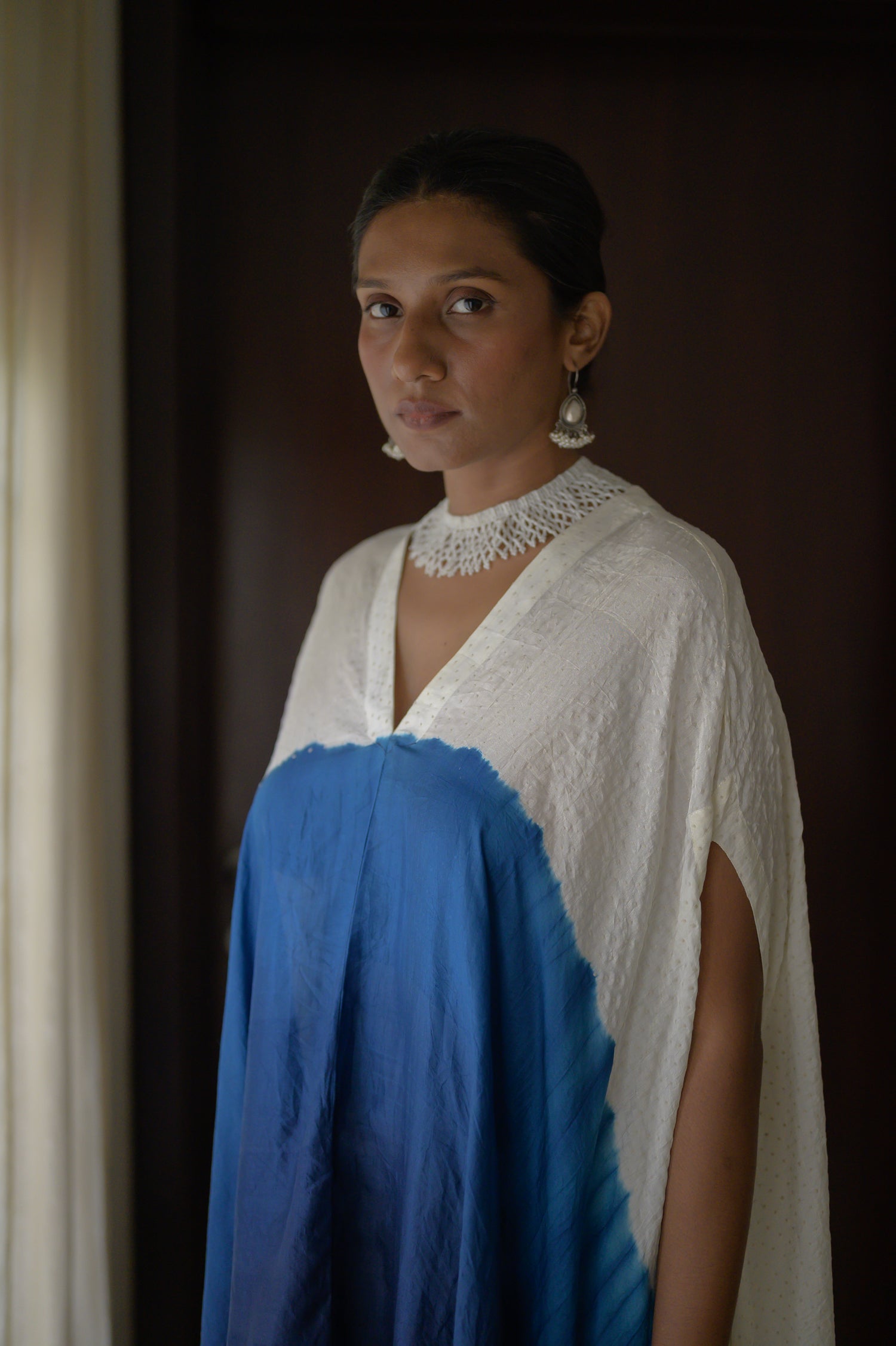 Poncho | Ombre | Indigo Blue