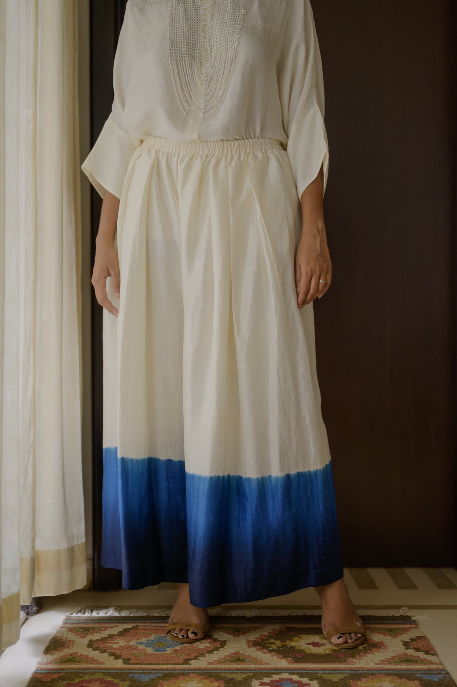 Pleated Pants | Ombre | Indigo