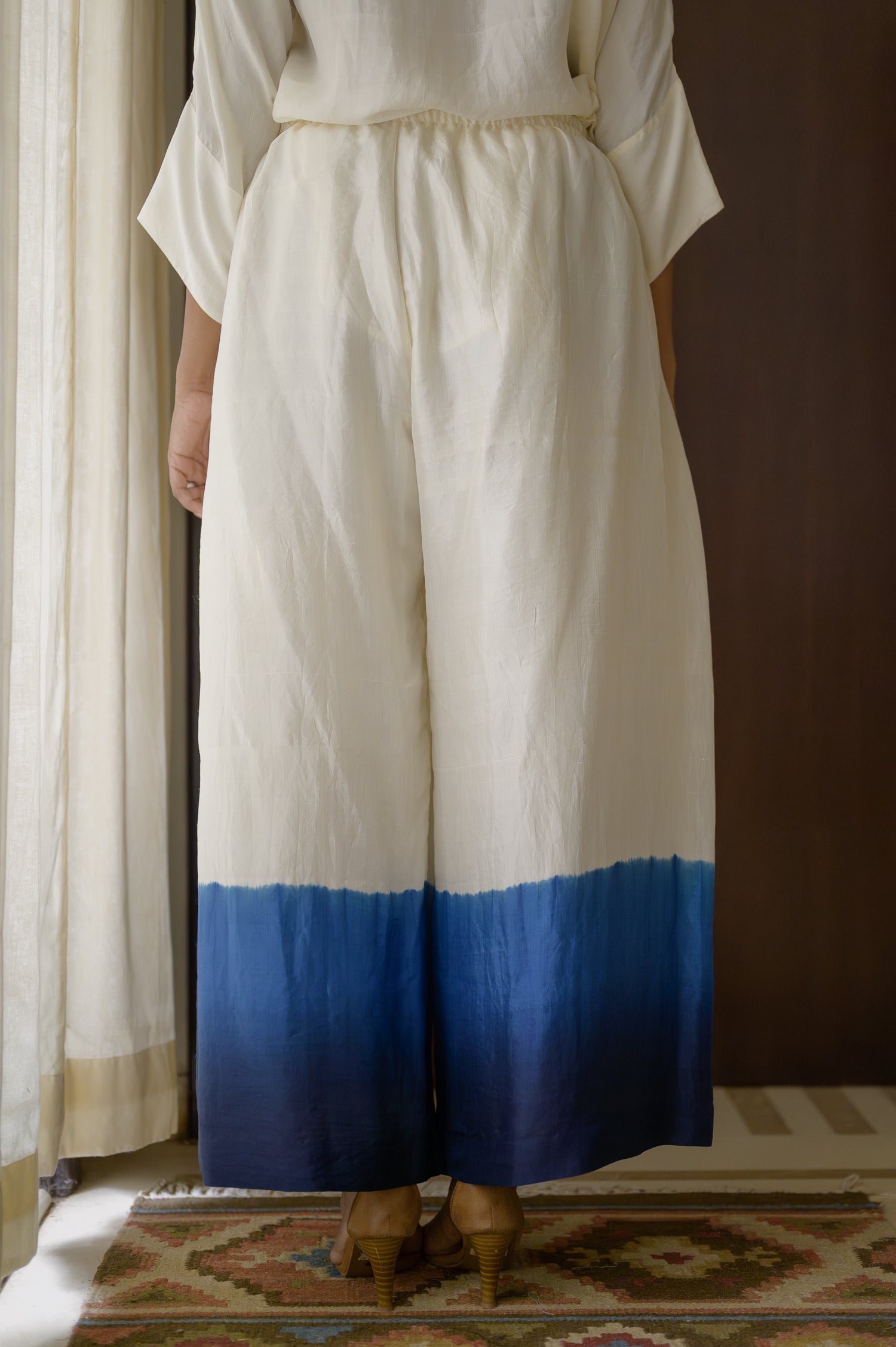 Pleated Pants | Ombre | Indigo