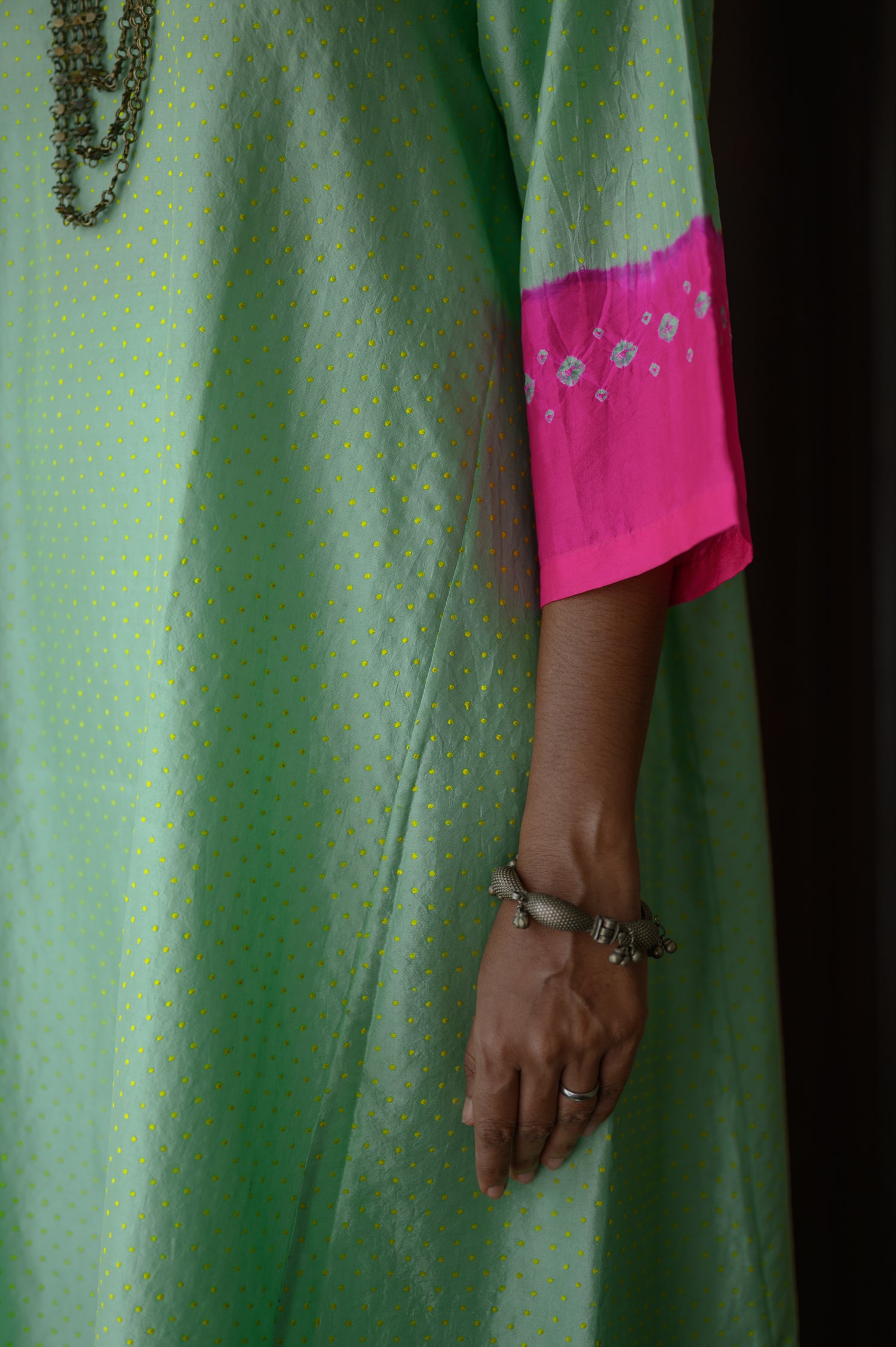 Neela Kurta | Tea Green