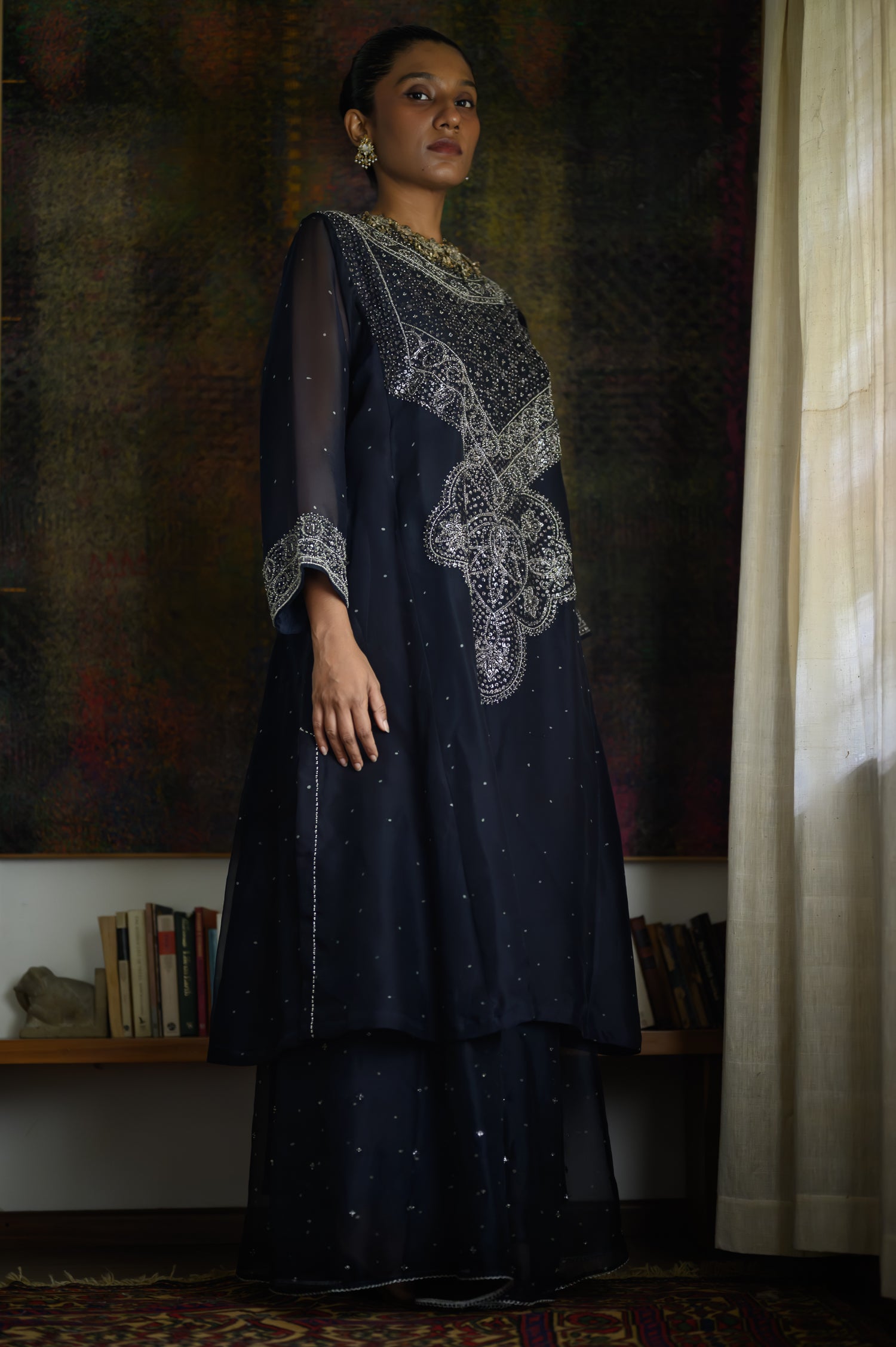 Amreen Abho Set | Midnight Blue