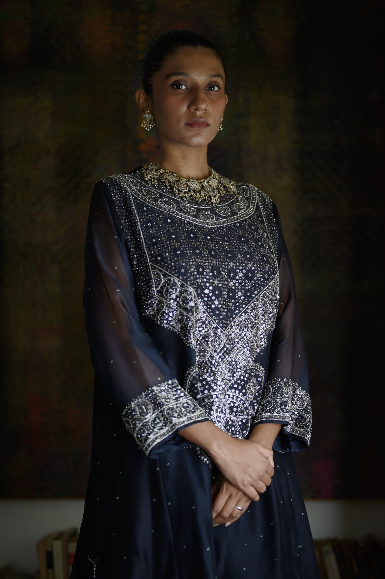 Amreen Abho Set | Midnight Blue