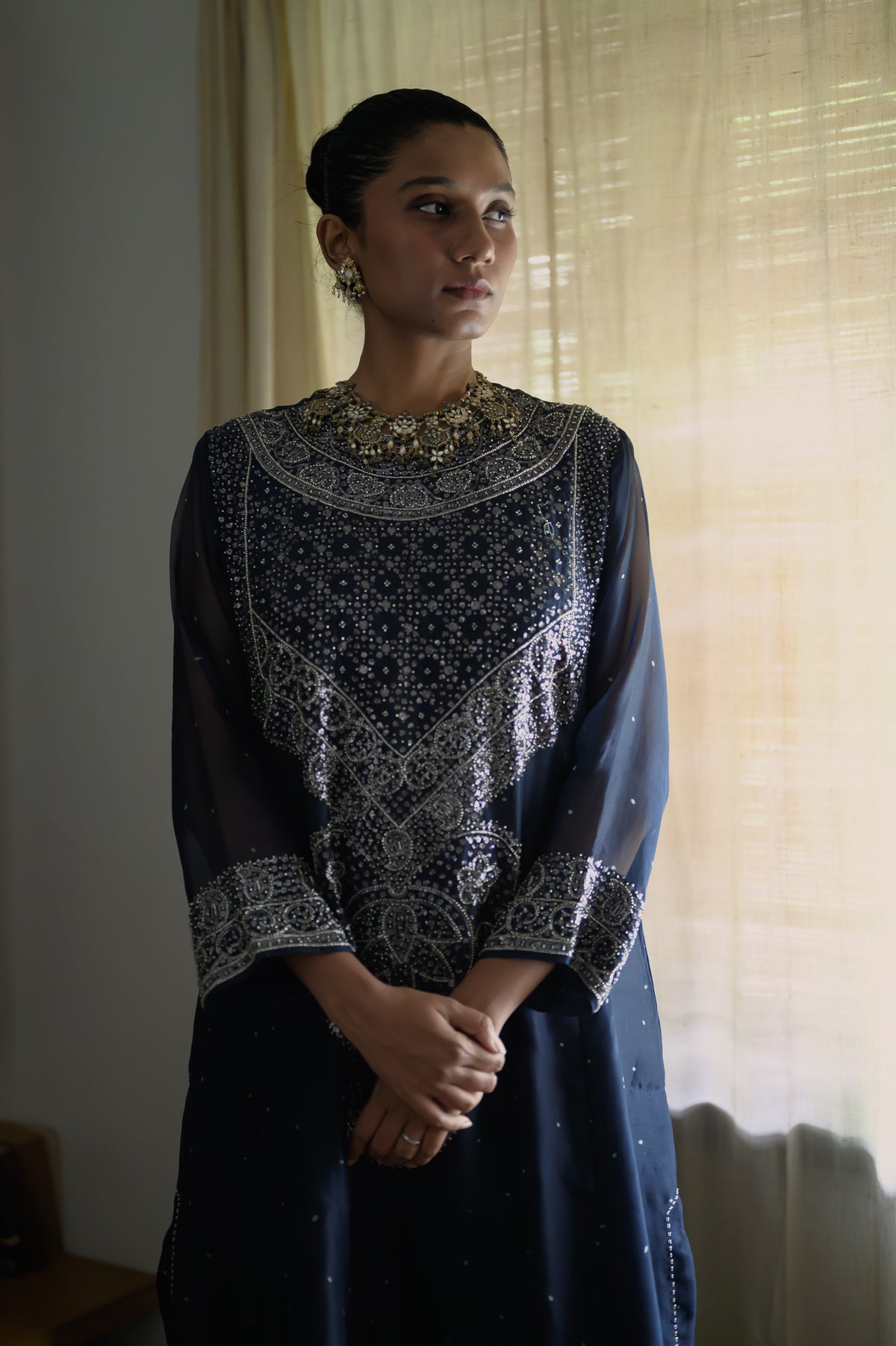 Amreen Abho Set | Midnight Blue