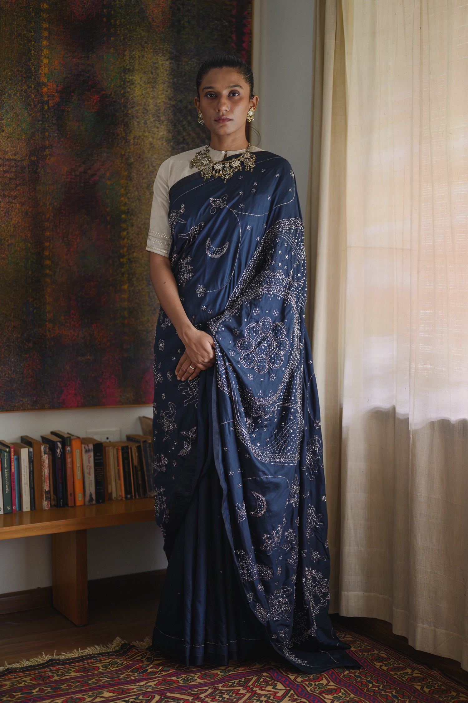 Cosmos Saree | Midnight