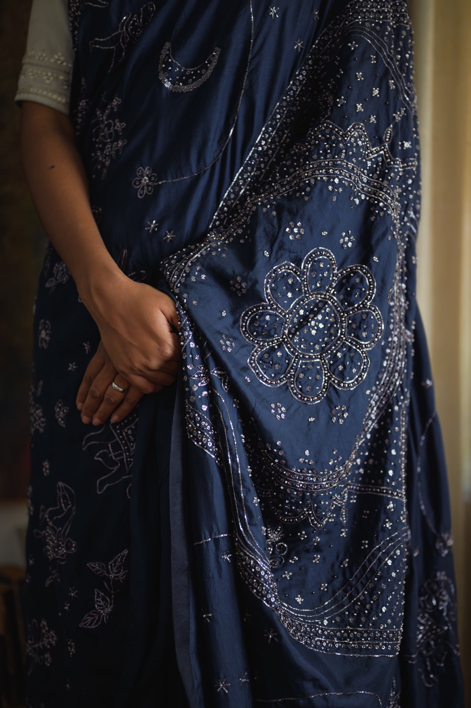 Cosmos Saree | Midnight