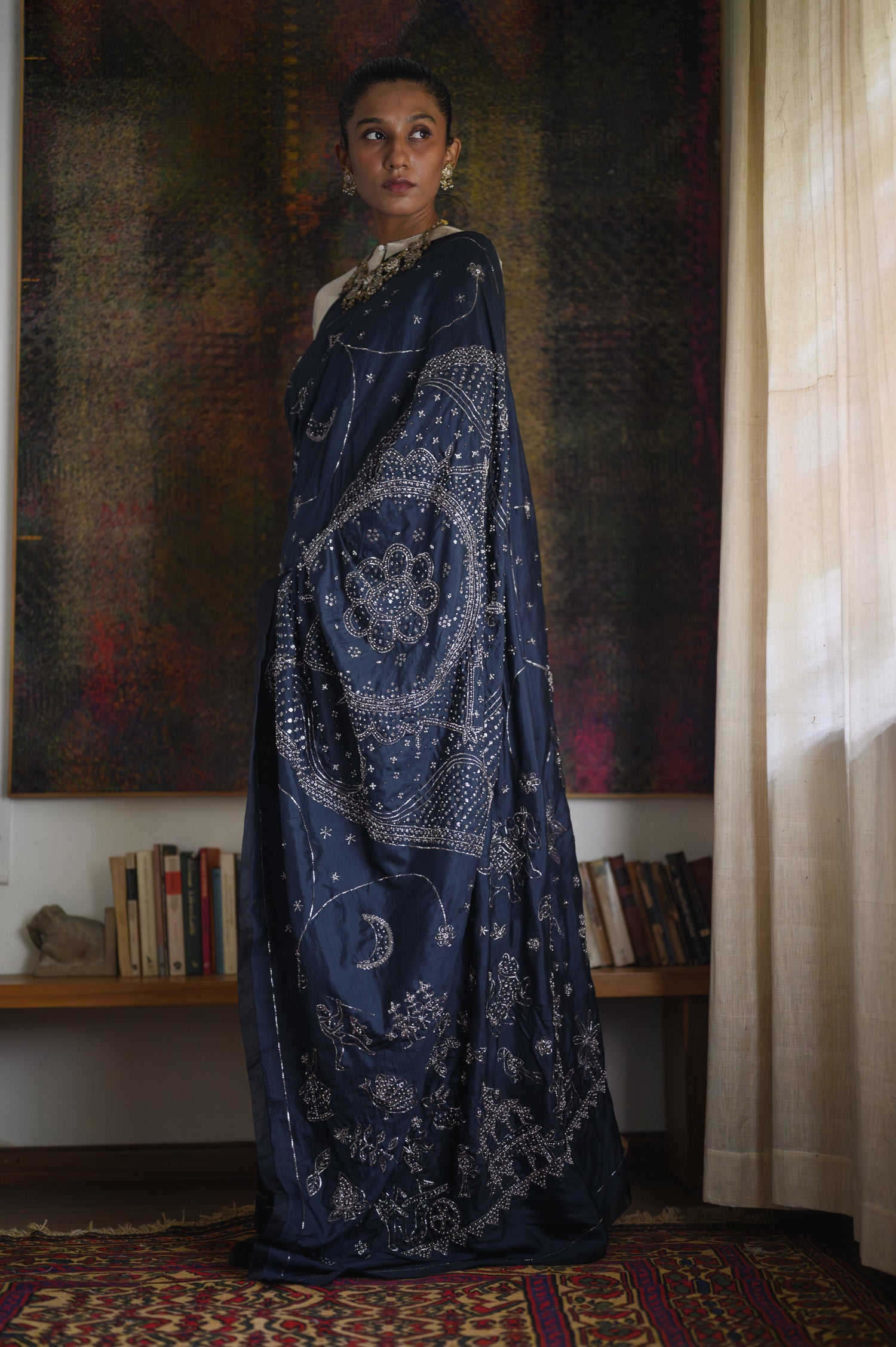Cosmos Saree | Midnight