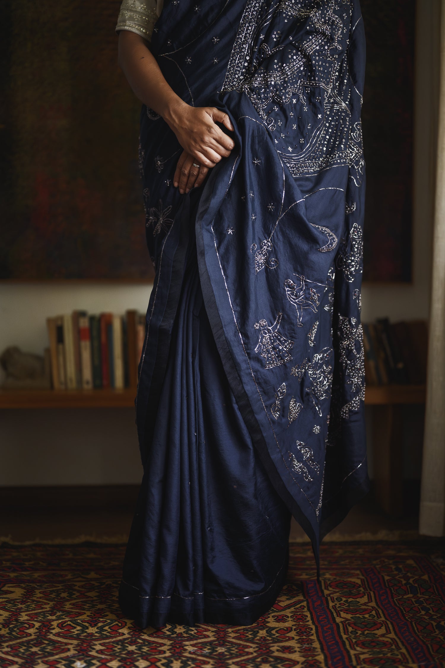 Cosmos Saree | Midnight