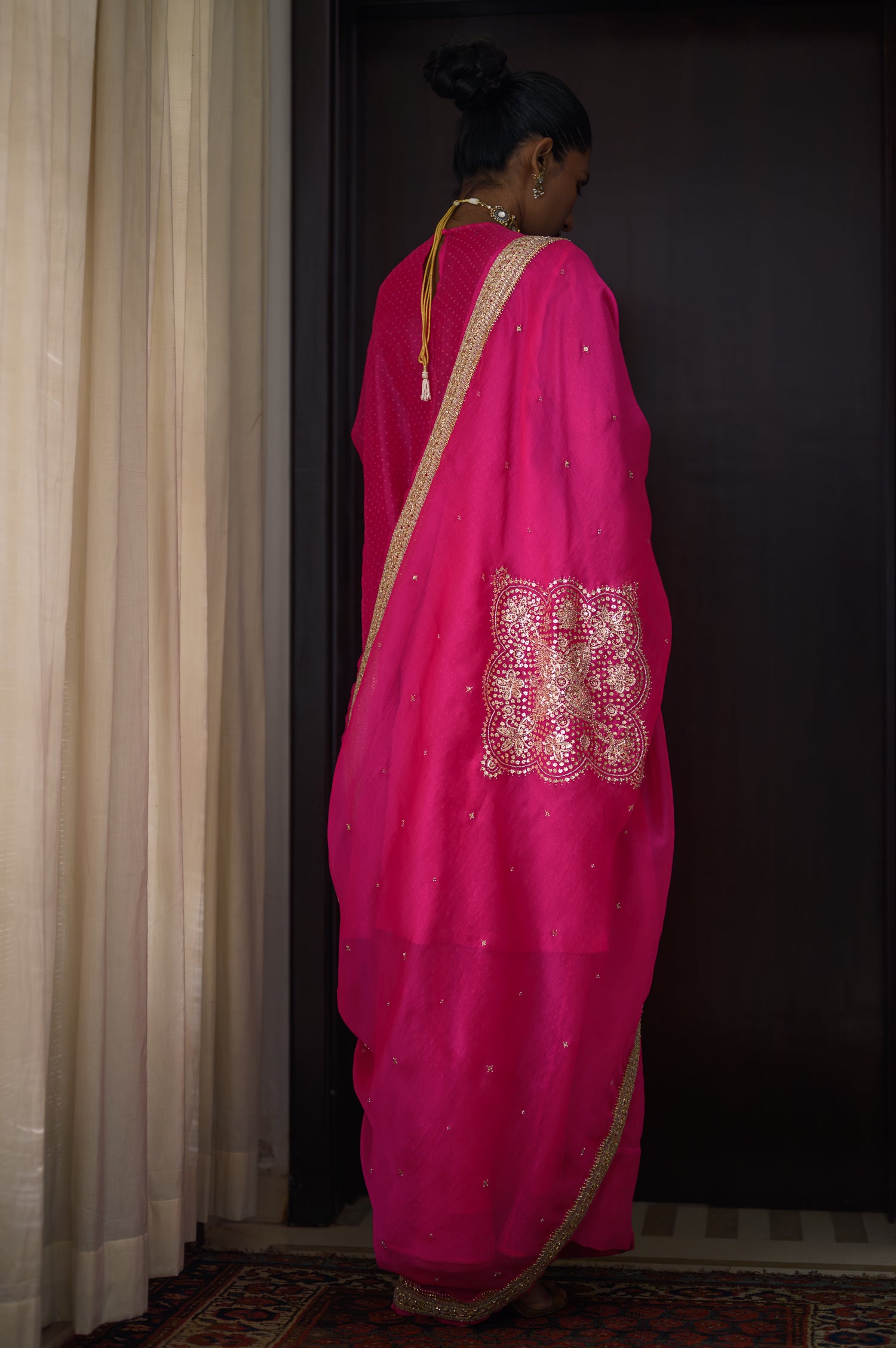 Amreen Abho Set | Hot Pink