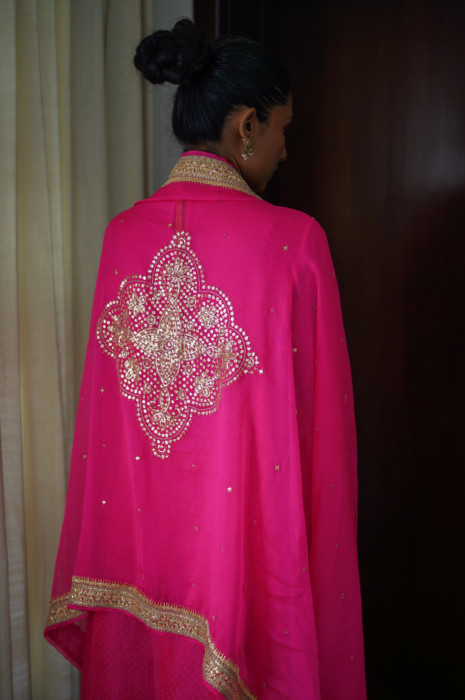 Amreen Abho Set | Hot Pink