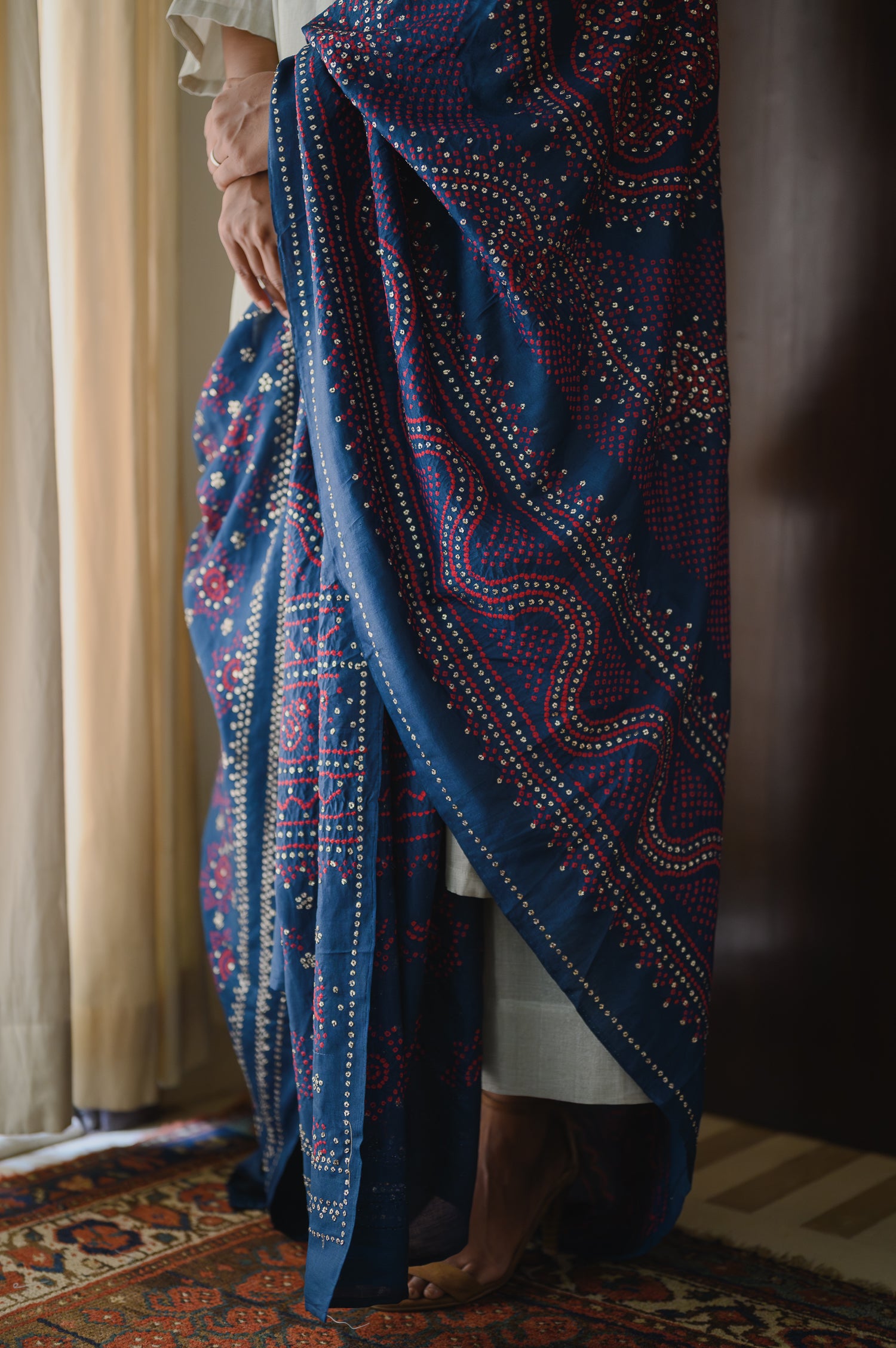 Chandrokhni Odhana Set | Navy