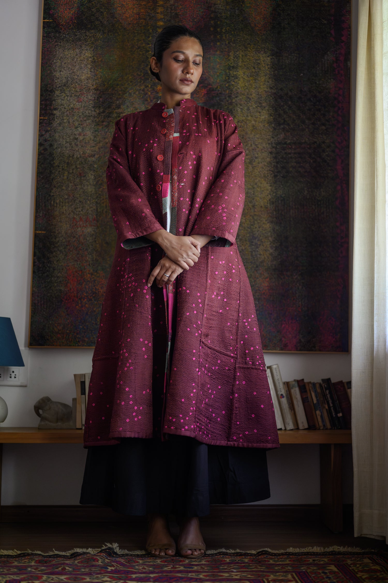 Ottoman Jacket | Maroon