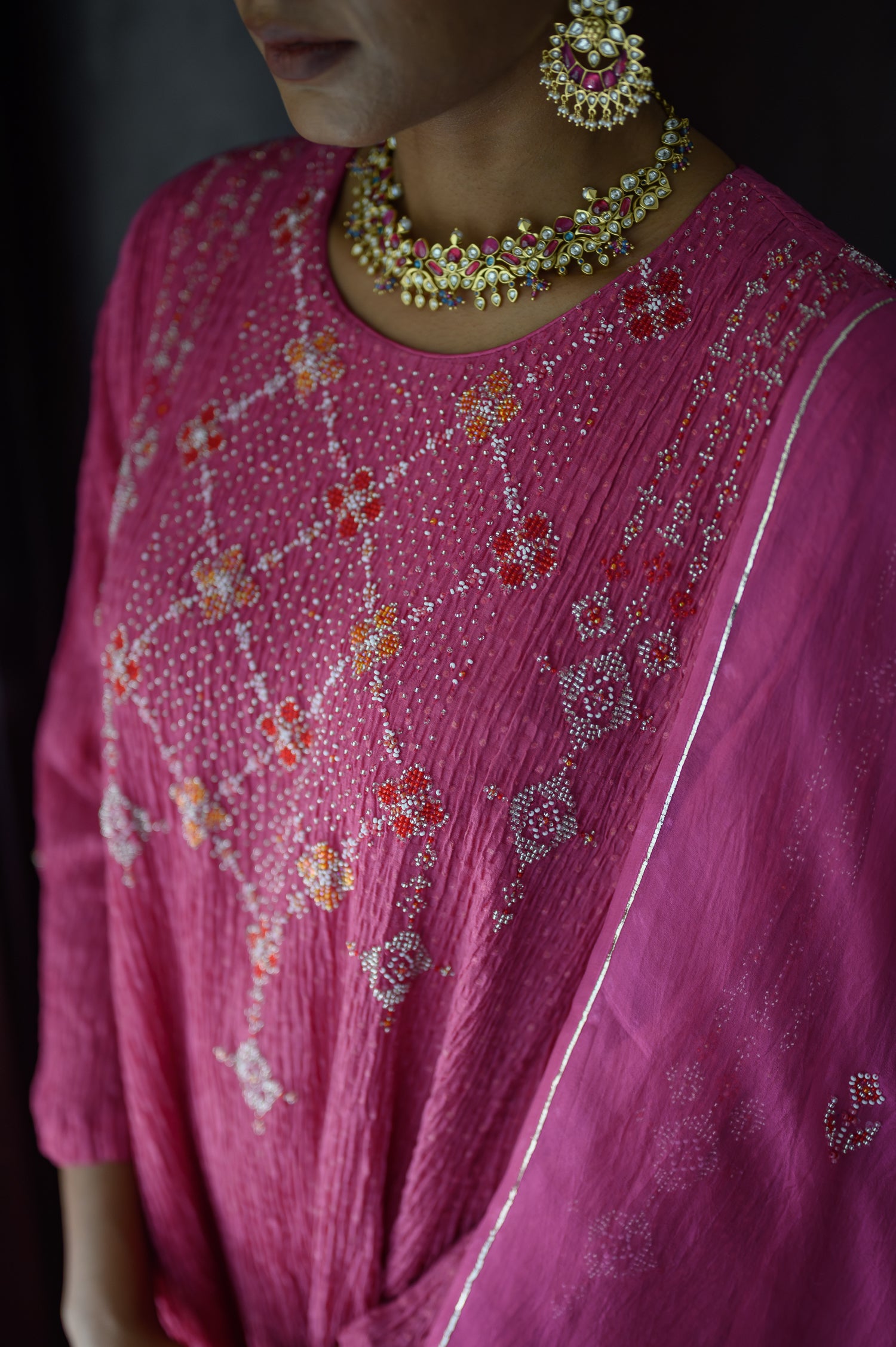 Chaarphooli Abho | Magenta Pink