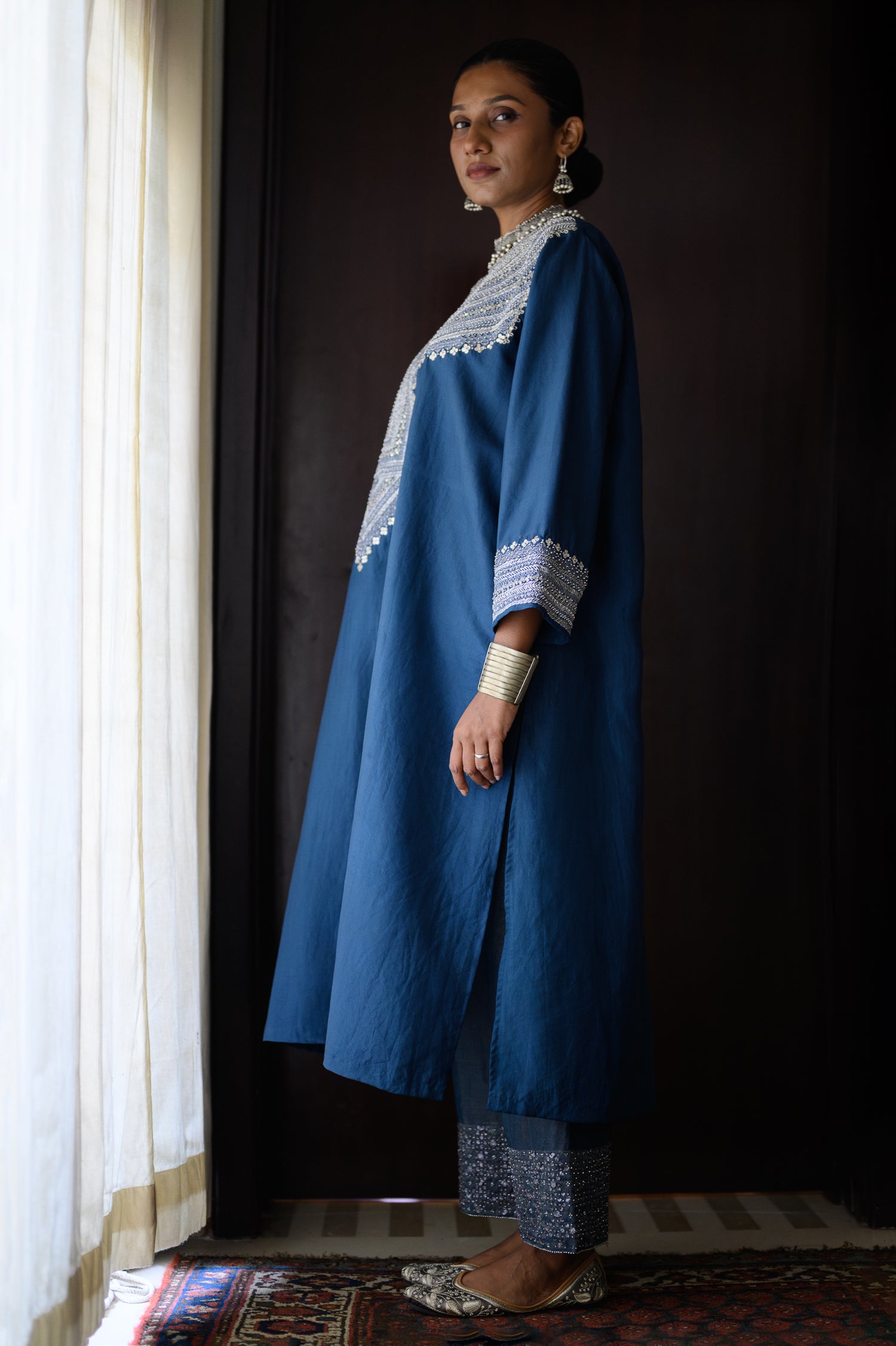 Afghan Kurta | Blue
