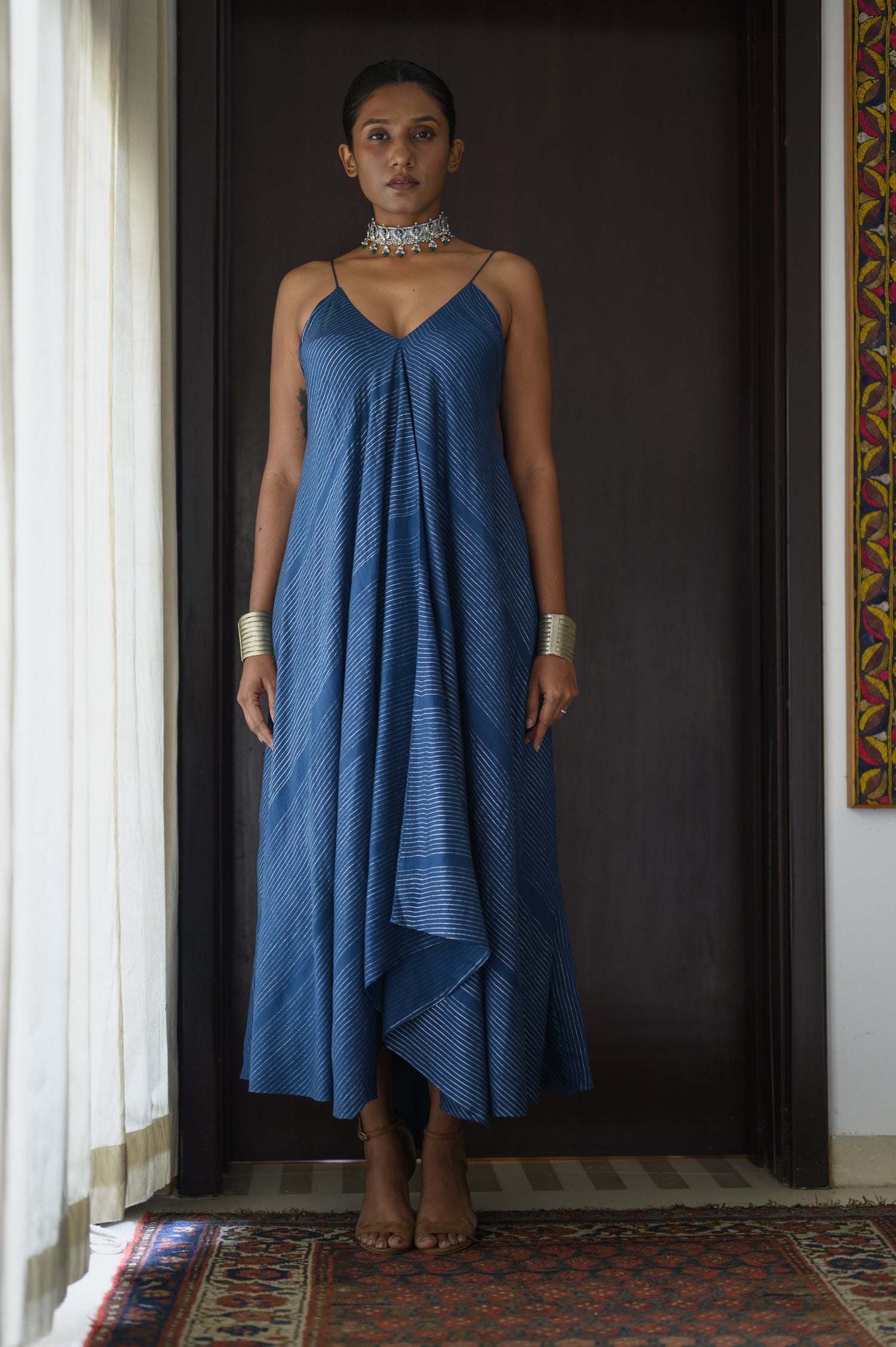 Spaghetti Dress | Pinstripes